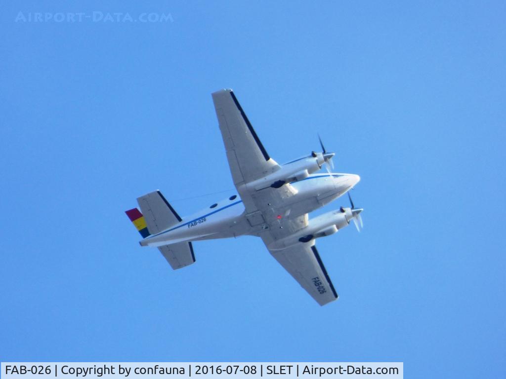 FAB-026, Beechcraft C-90 King Air C/N LW-28, Leaving El Trompillo in a sunny afternoon.  New paint?