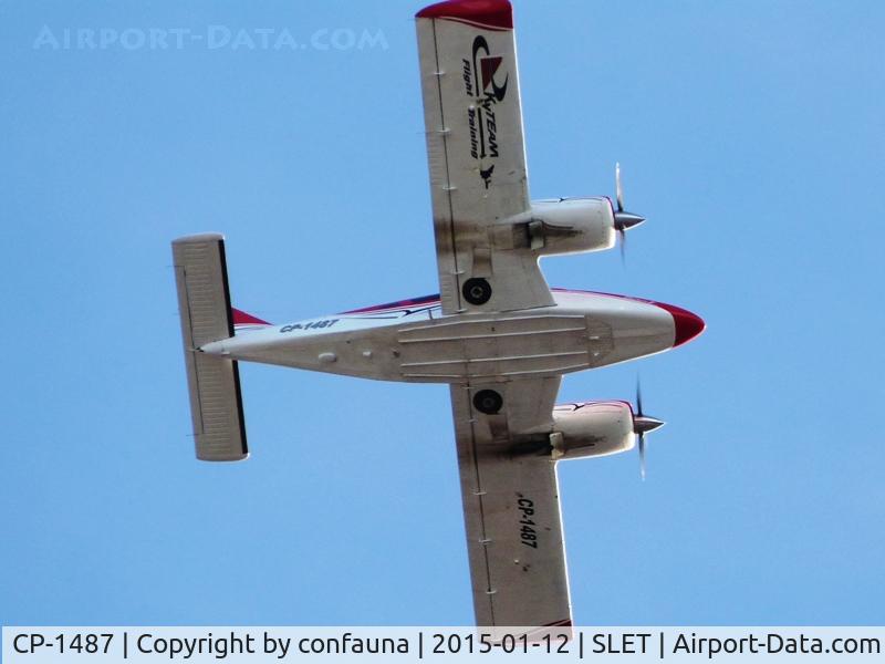CP-1487, 1972 Piper PA-34-200T C/N 34-7250060, Leaving El Trompillo
