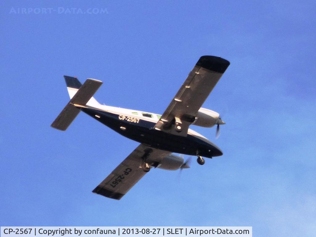 CP-2567, 1980 Piper PA-34-200T Seneca II C/N 34-8070353, Arriving to El Trompillo