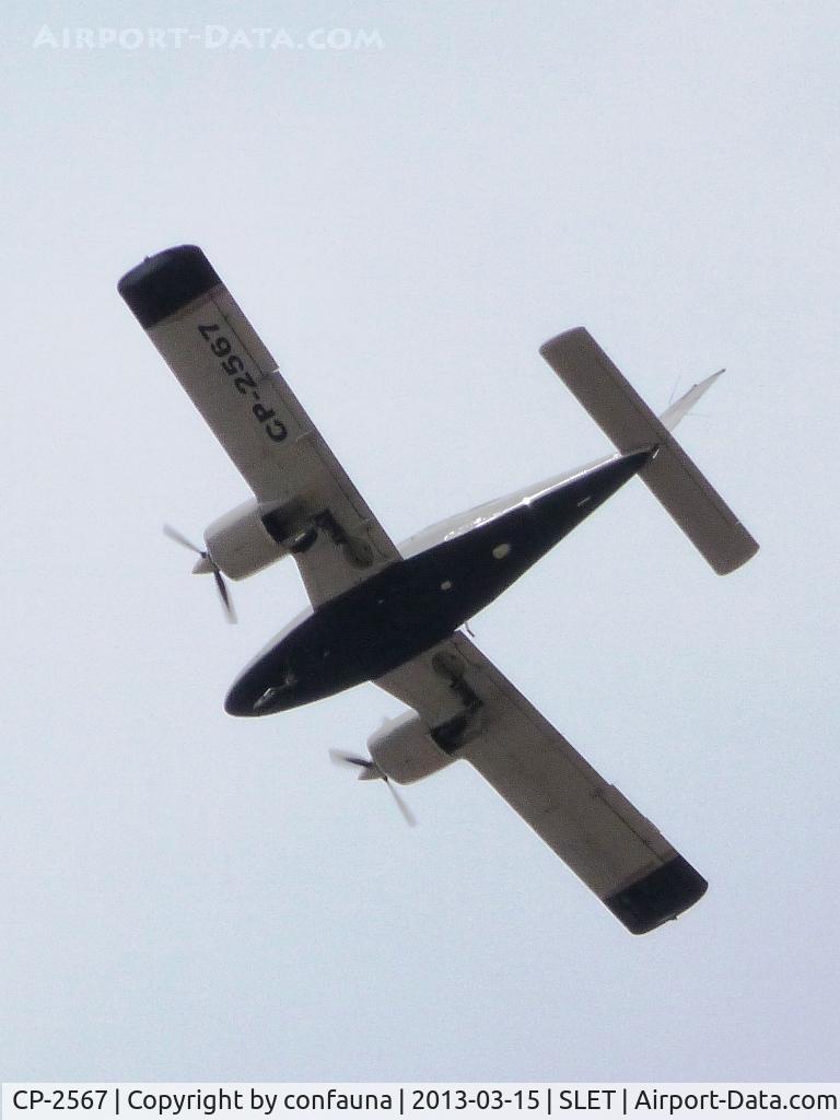 CP-2567, 1980 Piper PA-34-200T Seneca II C/N 34-8070353, Over Santa Cruz city
