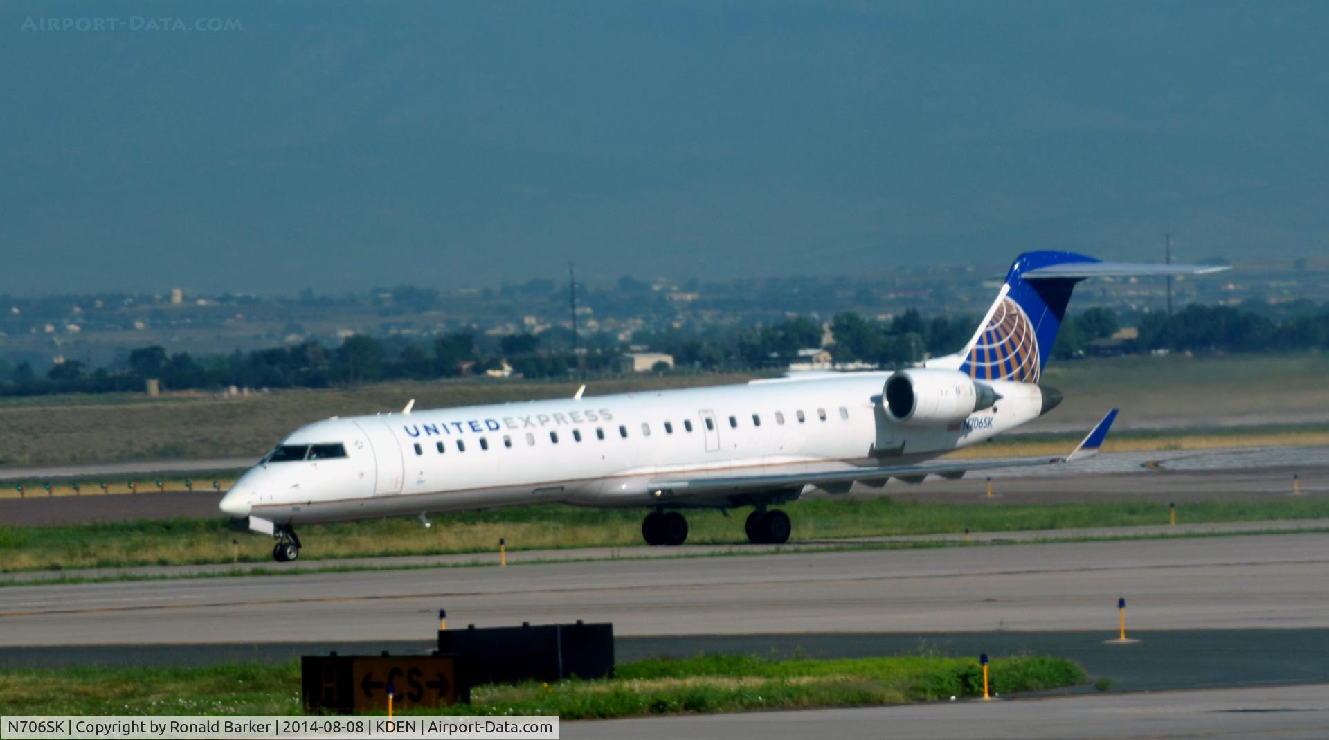 N706SK, 2004 Bombardier CRJ-701 (CL-600-2C10) Regional Jet C/N 10149, Taxi Denver