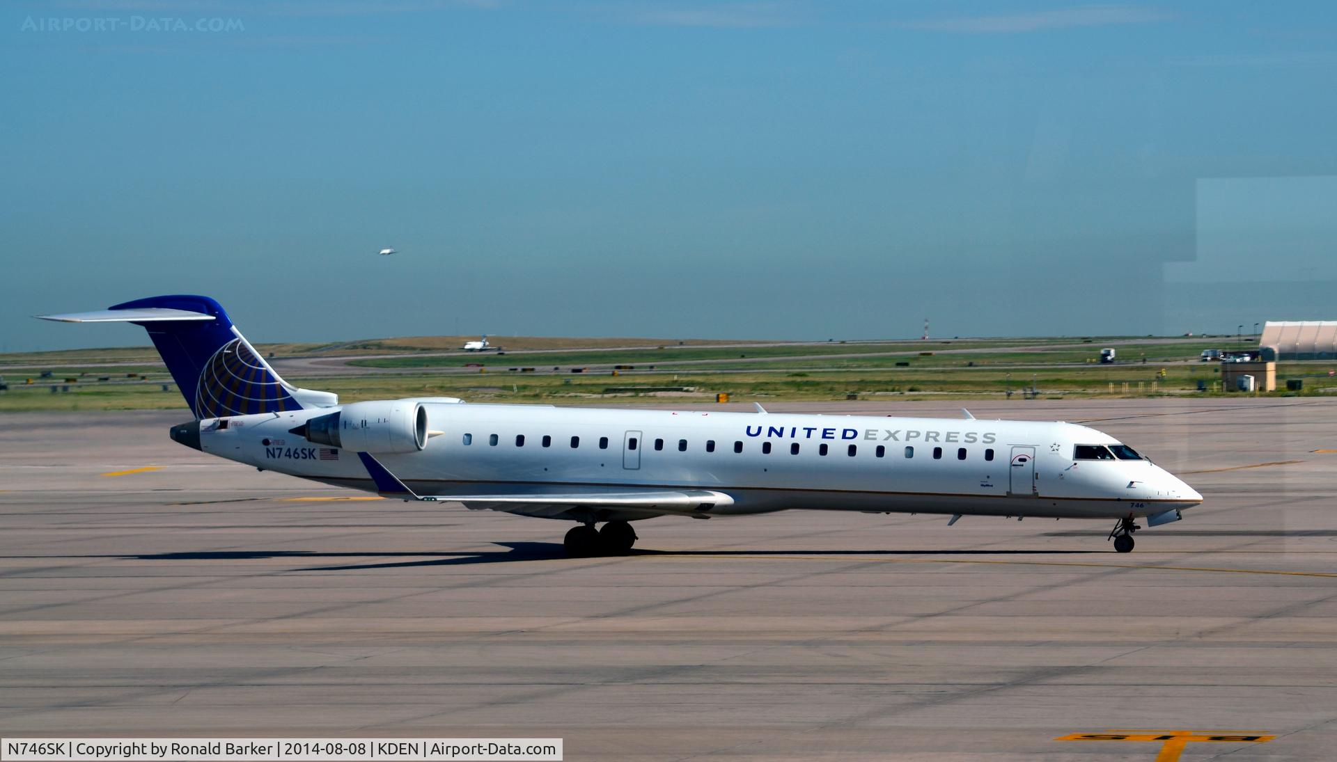 N746SK, 2005 Bombardier CRJ-700 (CL-600-2C10) Regional Jet C/N 10202, Taxi Denver