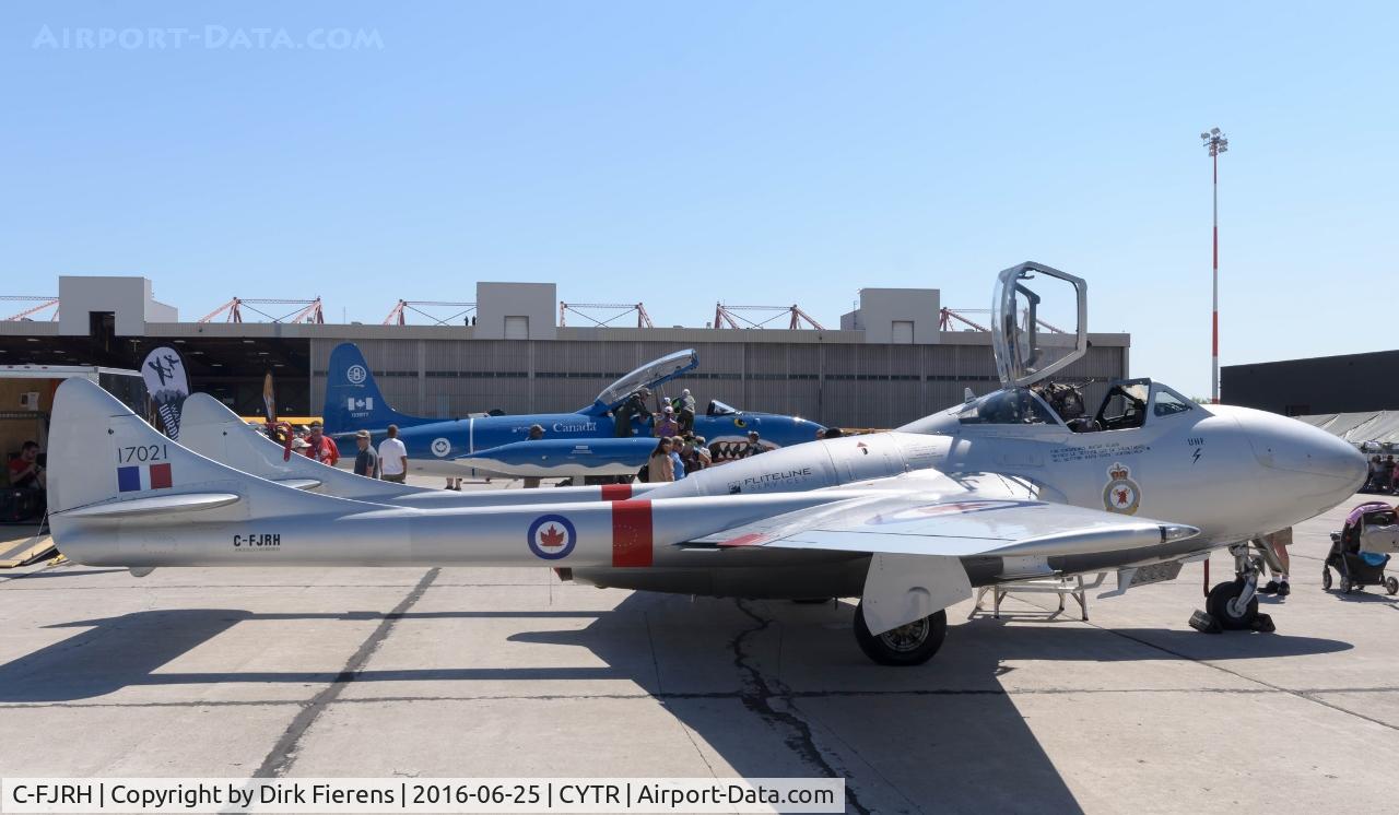 C-FJRH, 1958 De Havilland DH-115 Vampire C/N 973, On Display at this year's 2016 Quinte Airshow.