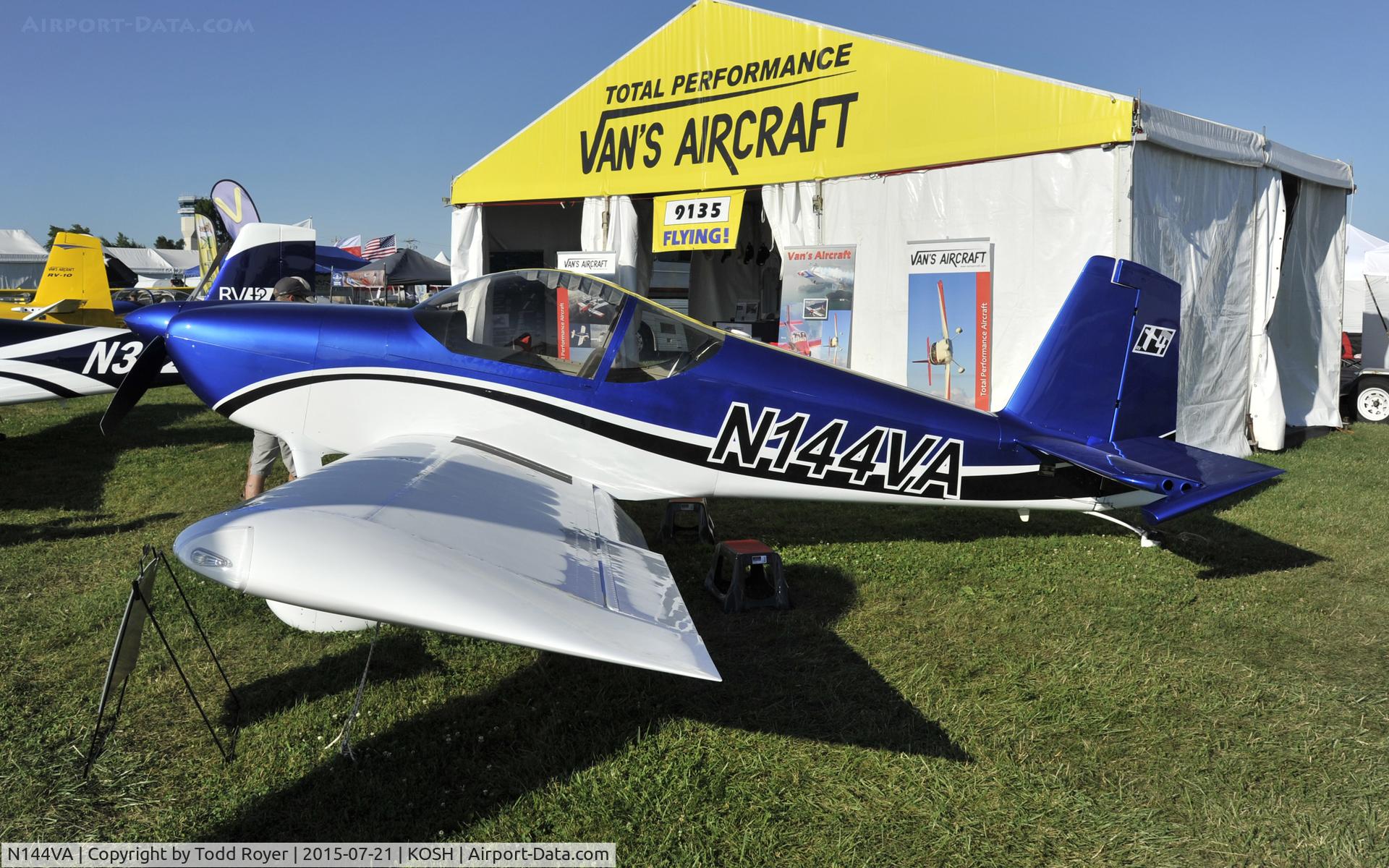 N144VA, 2015 Vans RV-14 C/N 140055, Airventure 2015