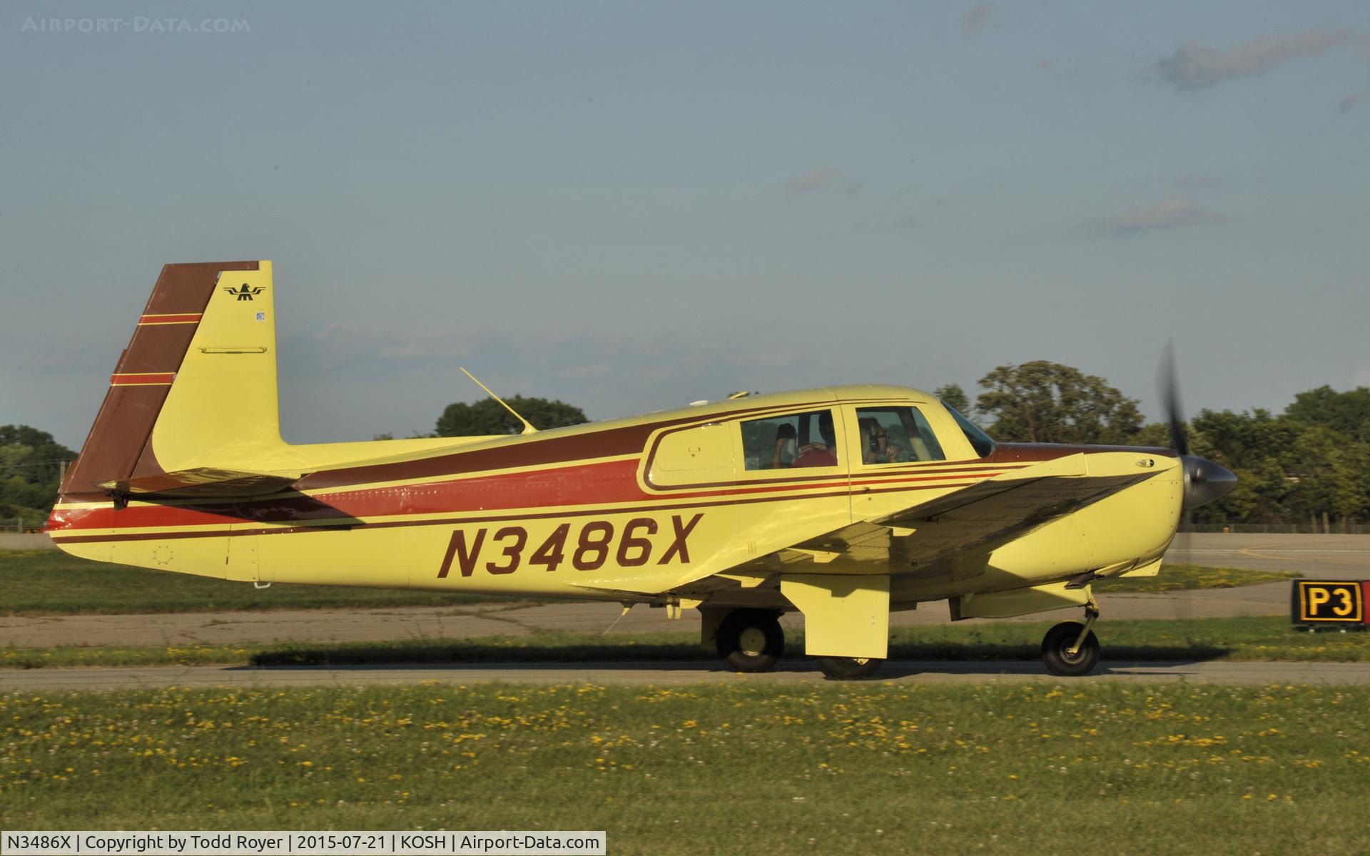N3486X, 1966 Mooney M20C Ranger C/N 3423, Airventure 2015