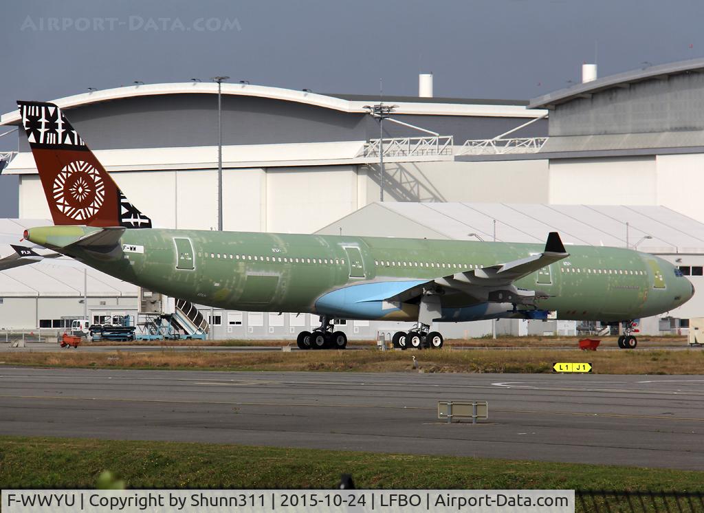 F-WWYU, 2015 Airbus A330-343 C/N 1692, C/n 1692 - For Fiji Airways and parked at the Lagardere plant before engines mounted...