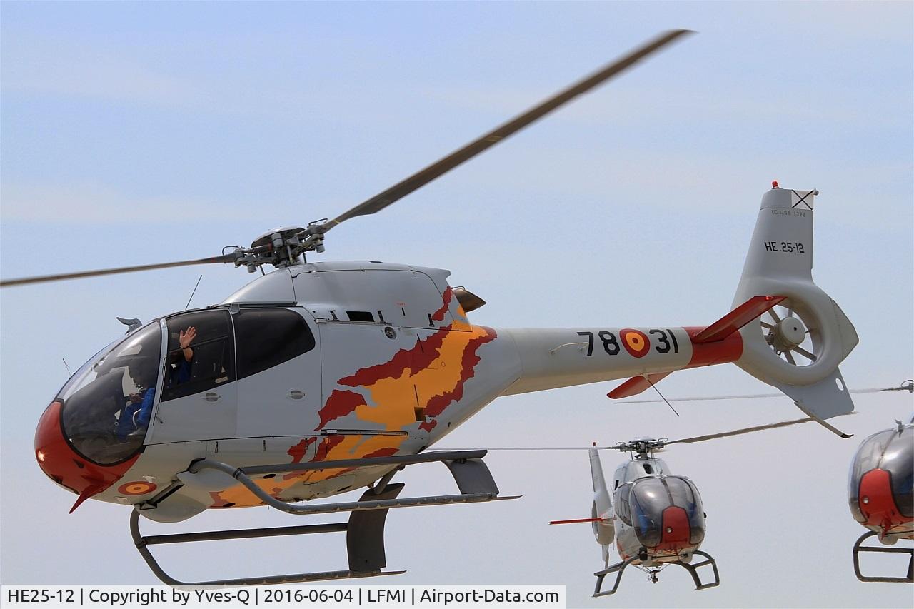 HE25-12, 2001 Eurocopter EC-120B Colibri C/N 1222, Spanish ASPA Team Eurocopter EC-120B Colibri, On display, Istres-Le Tubé Air Base 125 (LFMI-QIE) open day 2016