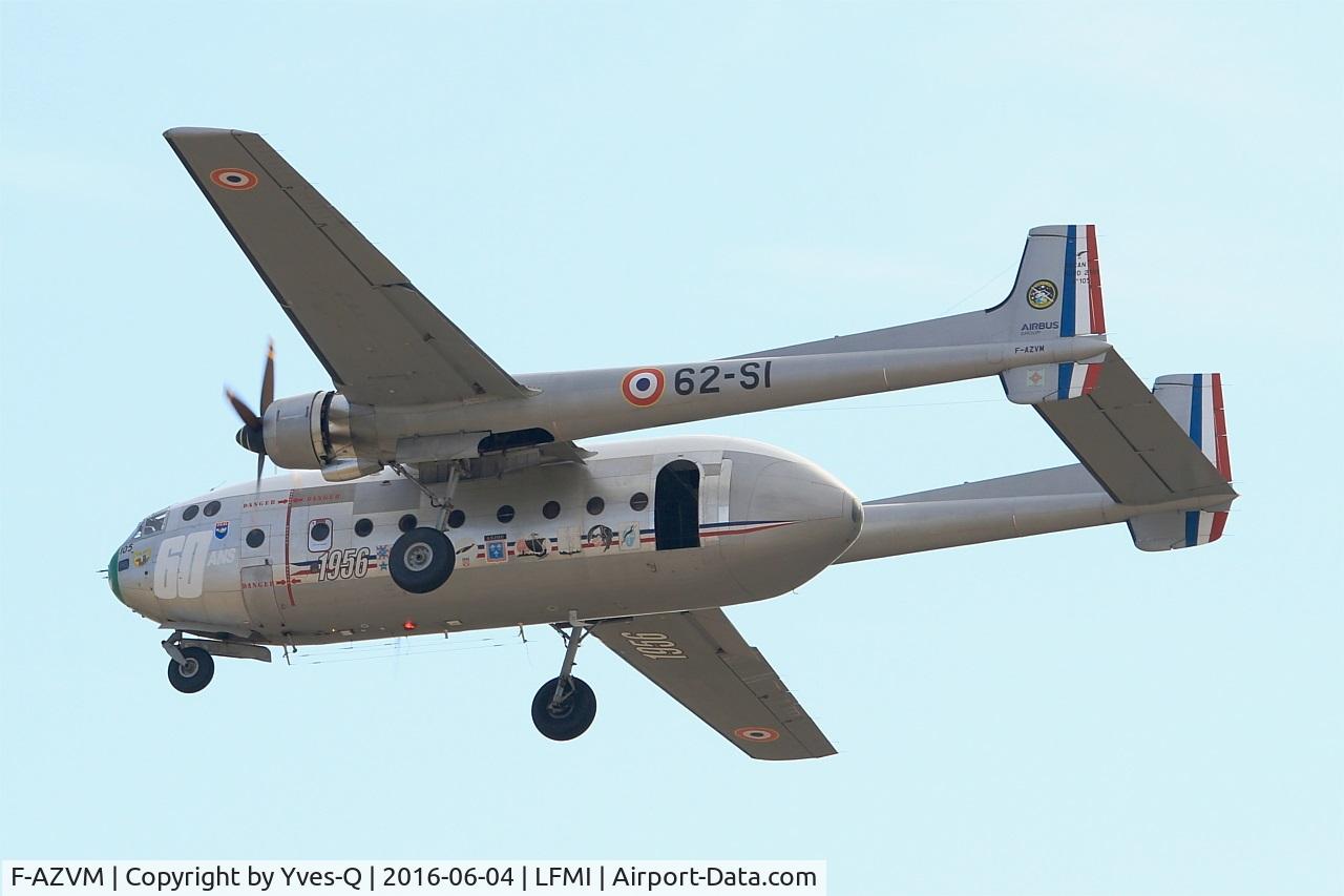 F-AZVM, 1956 Nord N-2501F Noratlas C/N 105, Nord N-2501F Noratlas, On display, Istres-Le Tubé Air Base 125 (LFMI-QIE) open day 2016