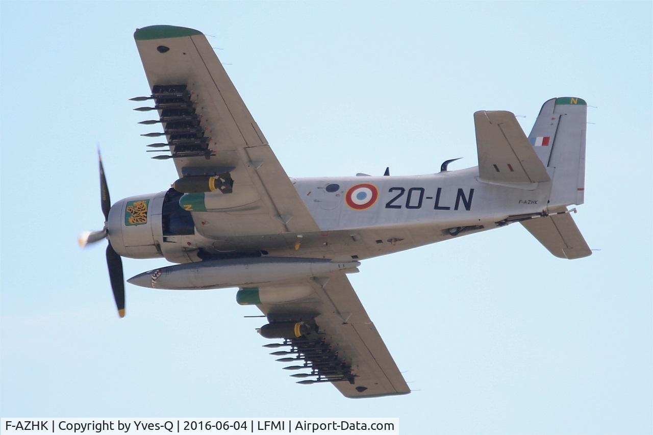 F-AZHK, Douglas AD-4N Skyraider C/N 7802, Douglas AD-4N Skyraider, On display, Istres-Le Tubé Air Base 125 (LFMI-QIE) open day 2016