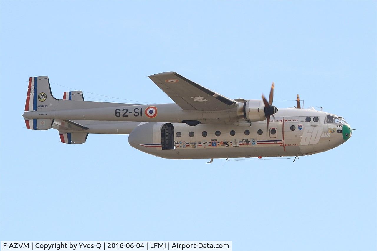 F-AZVM, 1956 Nord N-2501F Noratlas C/N 105, Nord N-2501F Noratlas, On display, Istres-Le Tubé Air Base 125 (LFMI-QIE) open day 2016