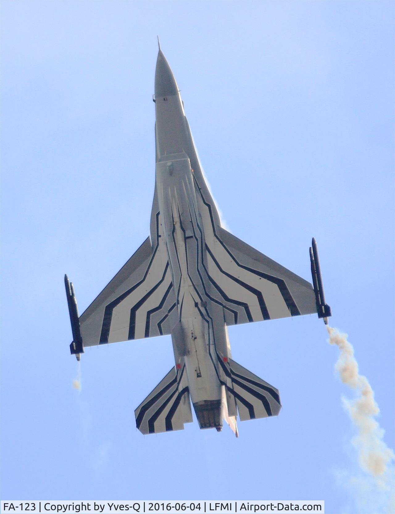 FA-123, SABCA F-16AM Fighting Falcon C/N 6H-123, Belgian Air Force SABCA F-16AM Fighting Falcon, On display, Istres-Le Tubé Air Base 125 (LFMI-QIE) open day 2016