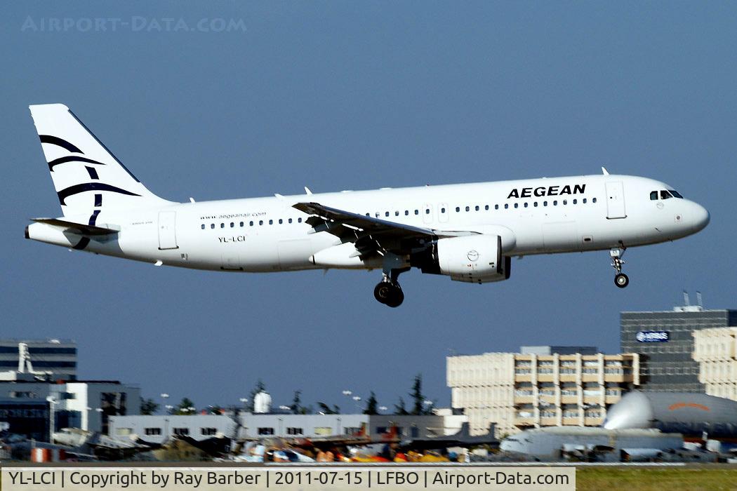 YL-LCI, 1997 Airbus A320-214 C/N 0724, Airbus A320-214 [0724] (Aegean Airlines) Toulouse-Blagnac~F 14/07/2011