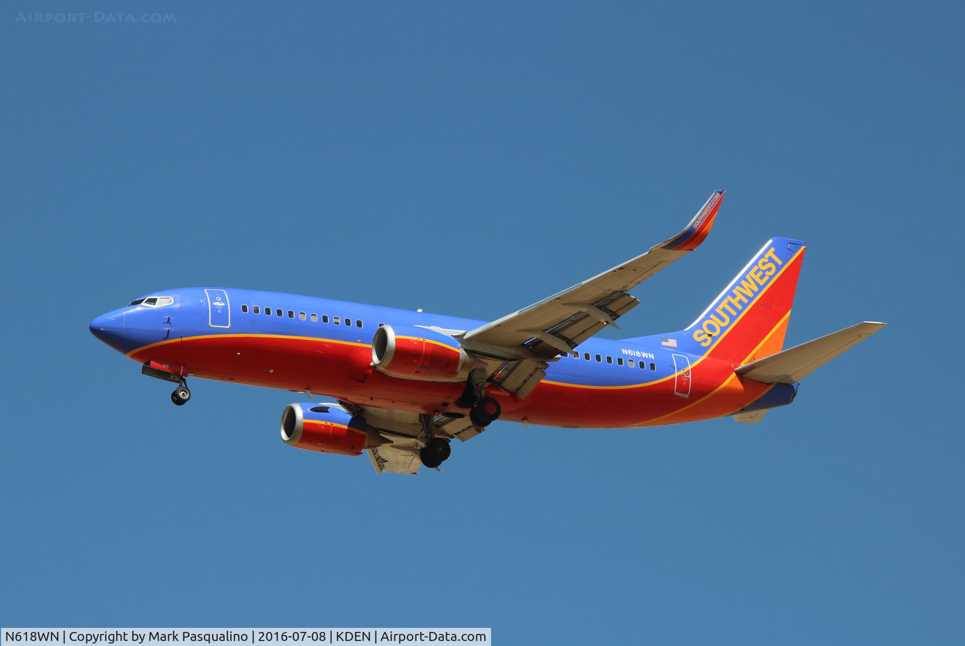 N618WN, 1995 Boeing 737-3H4 C/N 28034, Boeing 737-300