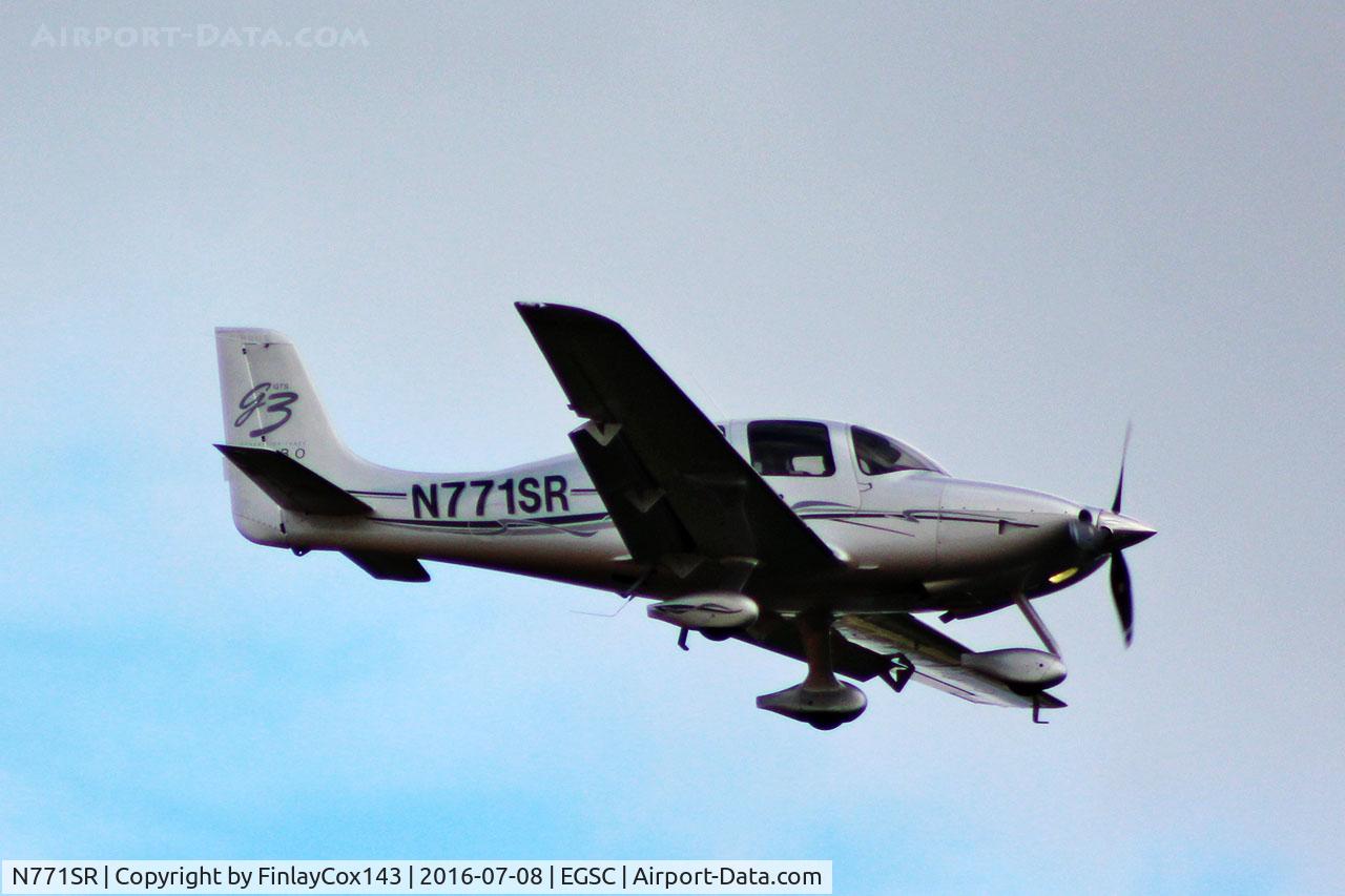 N771SR, 2007 Cirrus SR22 G3 GTS Turbo C/N 2771, Arriving at Cambridge (CBG)