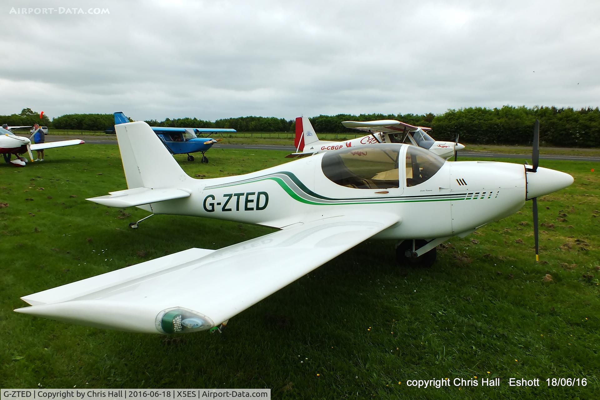 G-ZTED, 2005 Europa Monowheel C/N PFA 247-12492, at the Great North Fly in. Eshott
