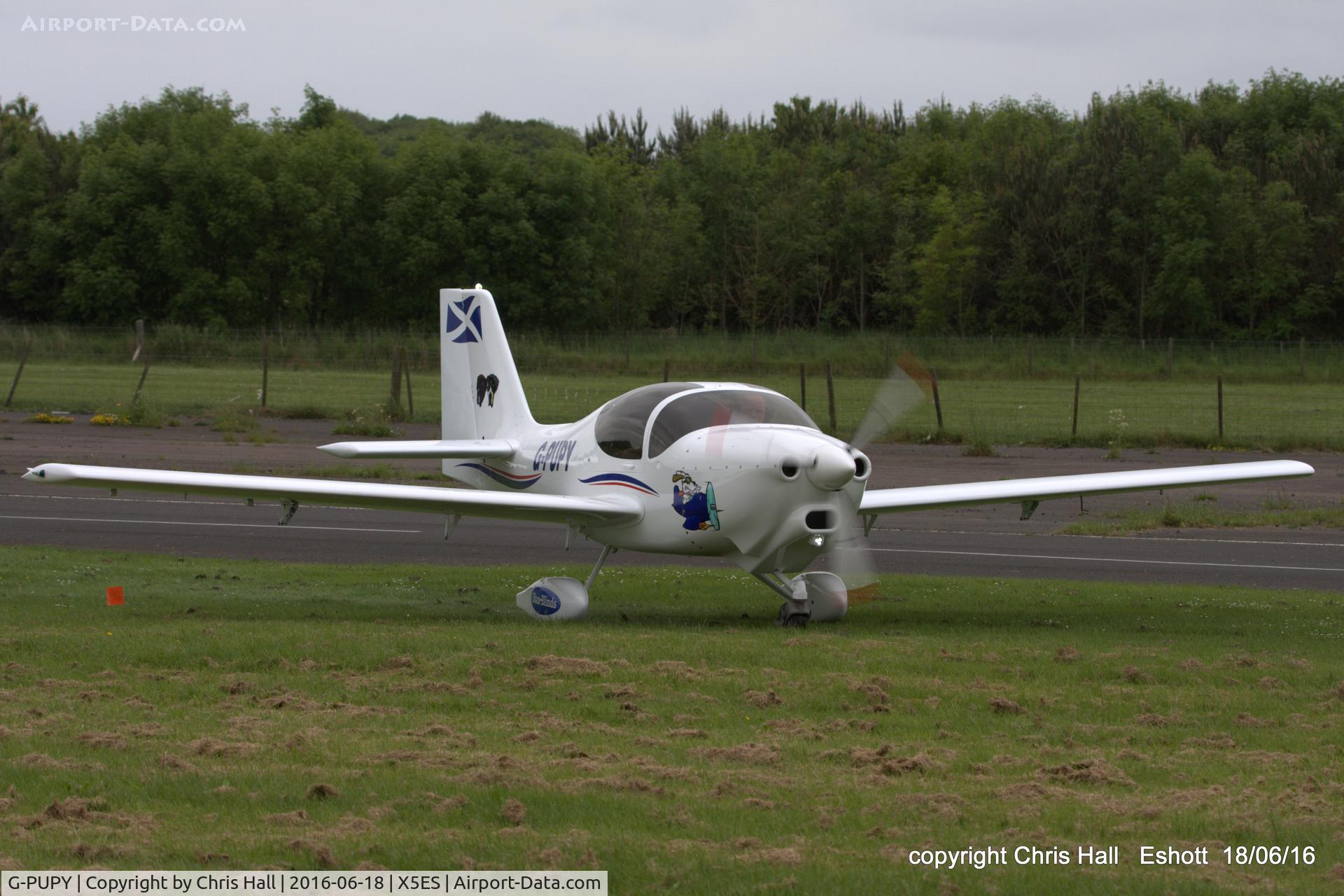G-PUPY, 2002 Europa XS Tri-Gear C/N PFA 247-13694, at the Great North Fly in. Eshott