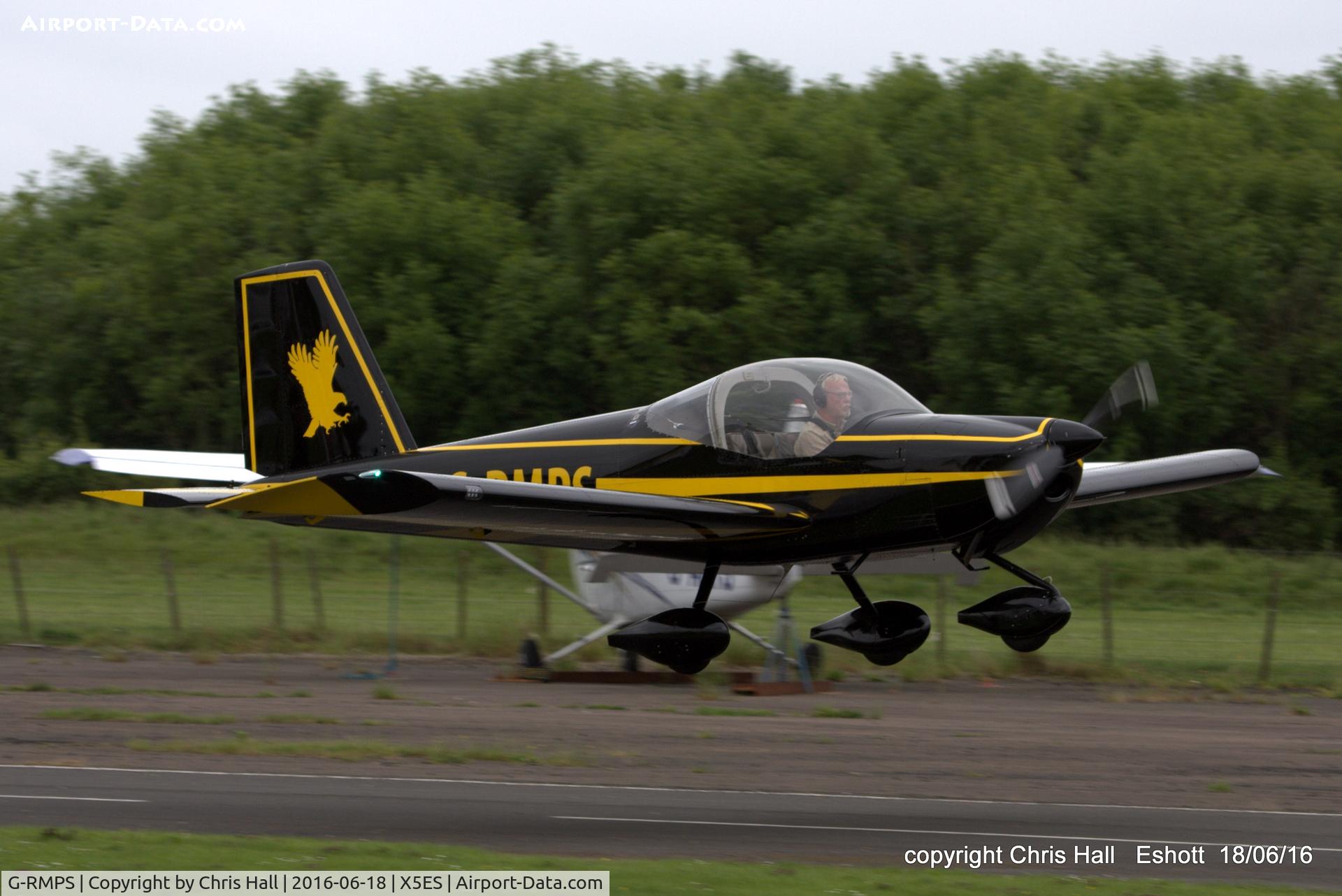 G-RMPS, 2011 Vans RV-12 C/N LAA 363-14923, at the Great North Fly in. Eshott