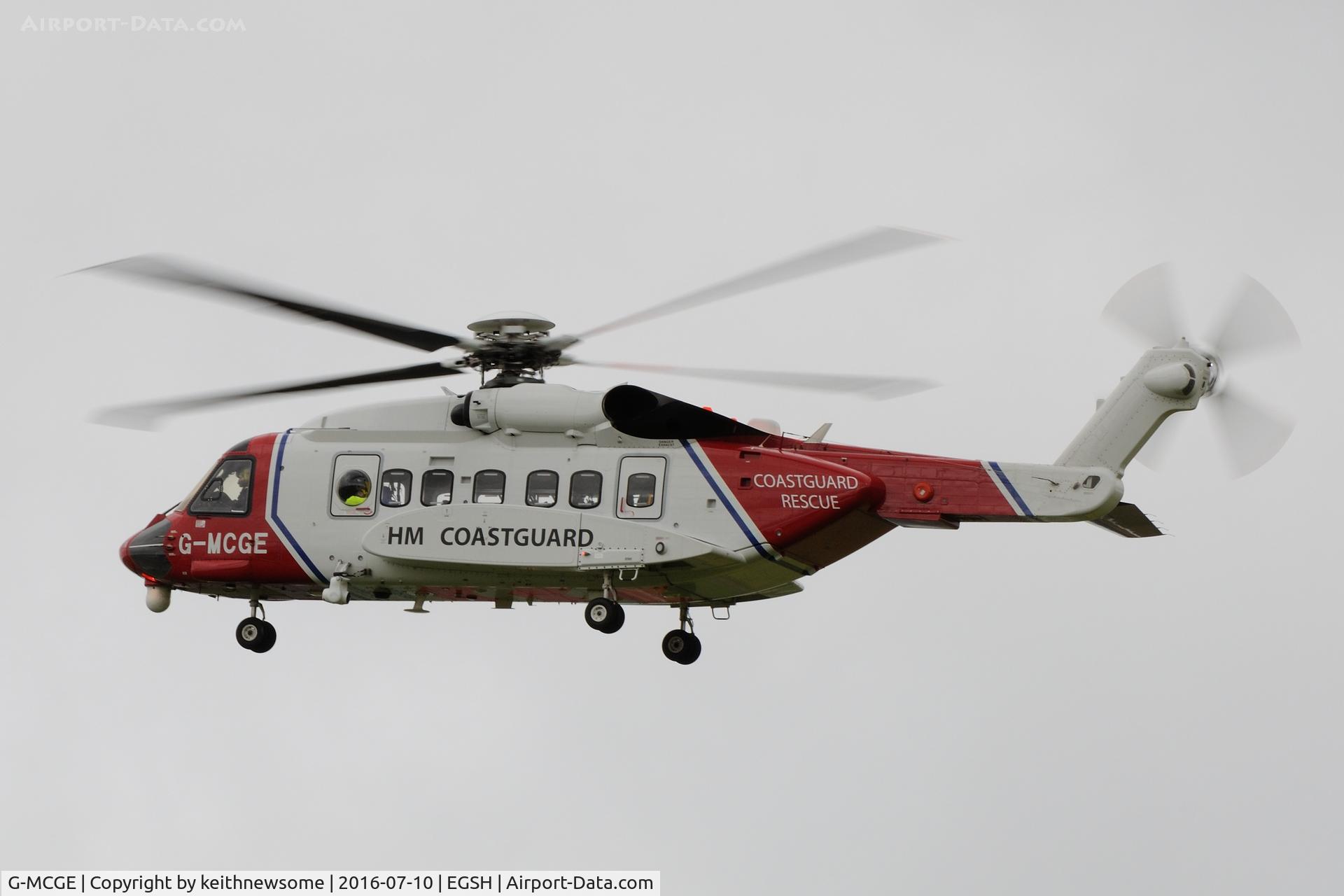 G-MCGE, 2014 Sikorsky S-92A C/N 920214, Nice Visitor.