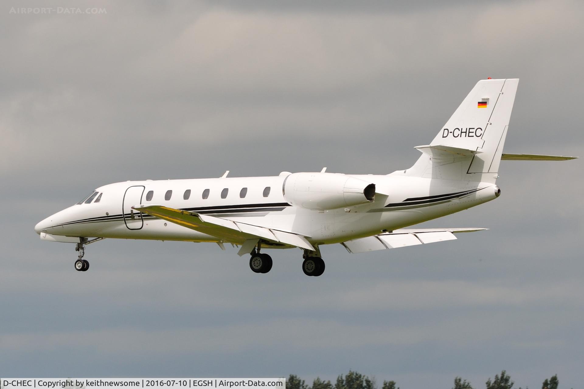 D-CHEC, 2006 Cessna 680 Citation Sovereign C/N 680-0079, Nice Visitor.