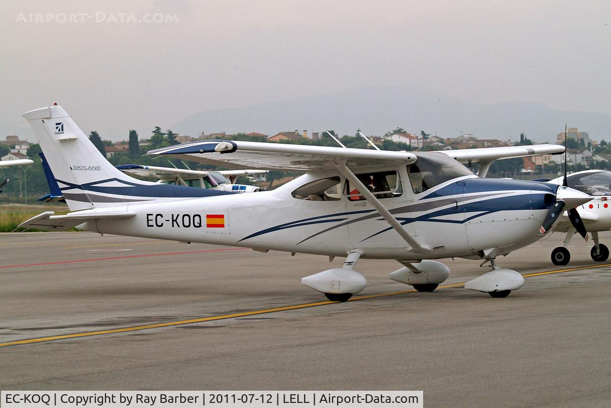 EC-KOQ, 2007 Cessna 182T Skylane C/N 18282041, Cessna 182T Skylane [182-82041] Barcelona-Sabadell~EC 12/07/2011