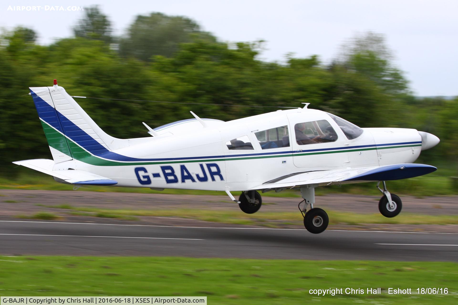 G-BAJR, 1972 Piper PA-28-180 Cherokee C/N 28-7305008, at the Great North Fly in. Eshott