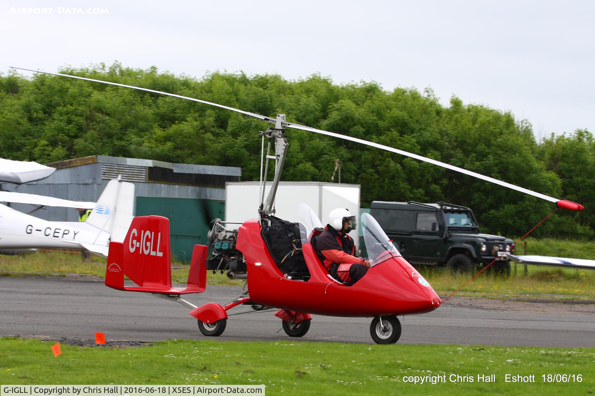 G-IGLL, 2011 Rotorsport UK MTOsport C/N RSUK/MTOS/037, at the Great North Fly in. Eshott
