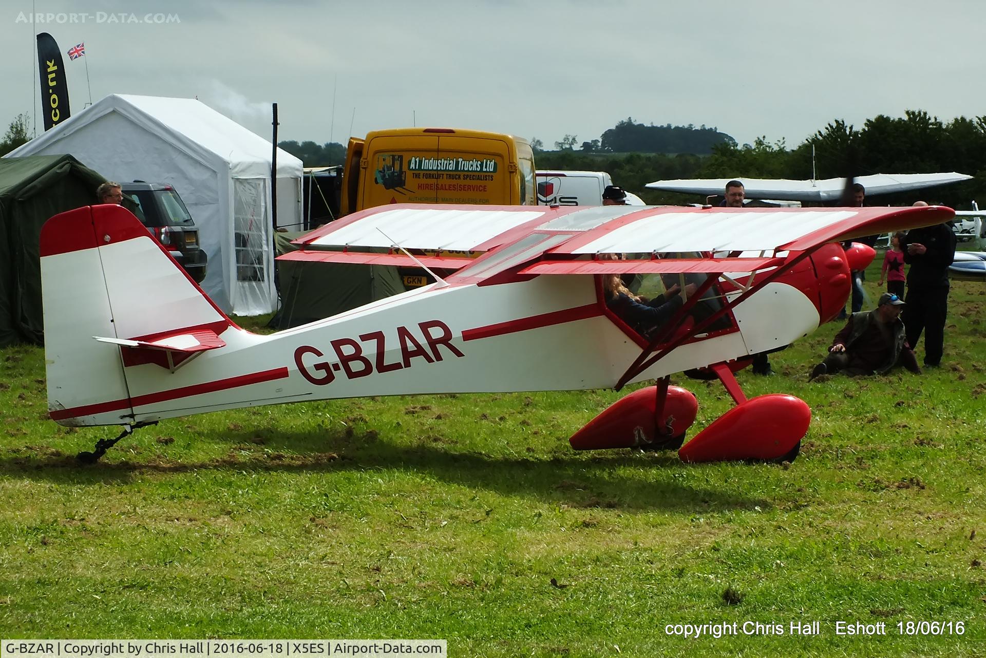 G-BZAR, 1996 Denney Kitfox 4-1200 Speedster C/N PFA 172B-12529, at the Great North Fly in. Eshott