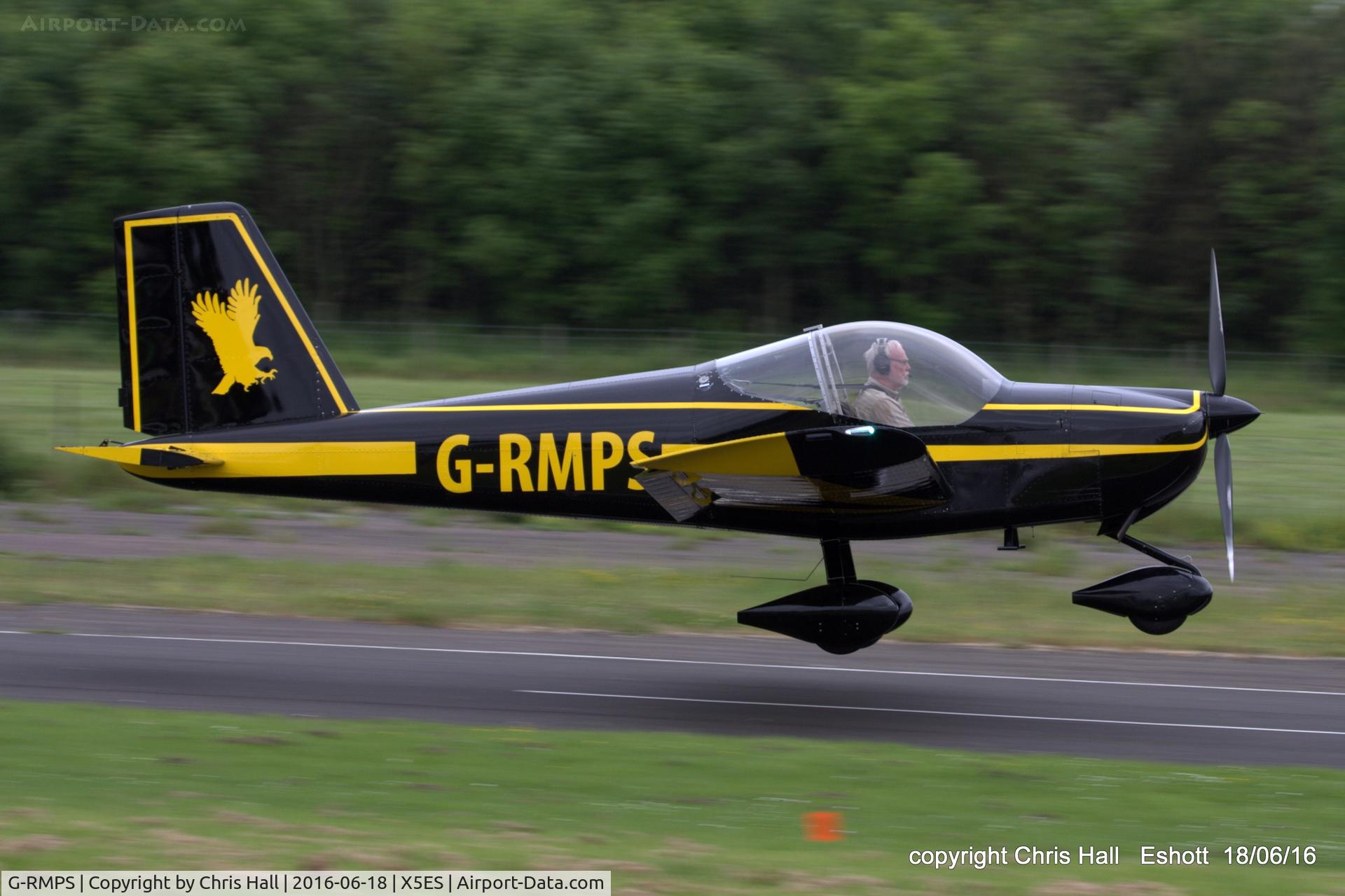 G-RMPS, 2011 Vans RV-12 C/N LAA 363-14923, at the Great North Fly in. Eshott