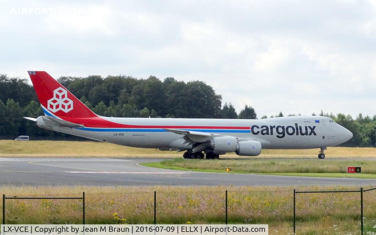 LX-VCE, 2012 Boeing 747-8R7F C/N 35810, CARGOLUX main hub is Luxembourg Findel Airport with full maintenance facilities for B747s