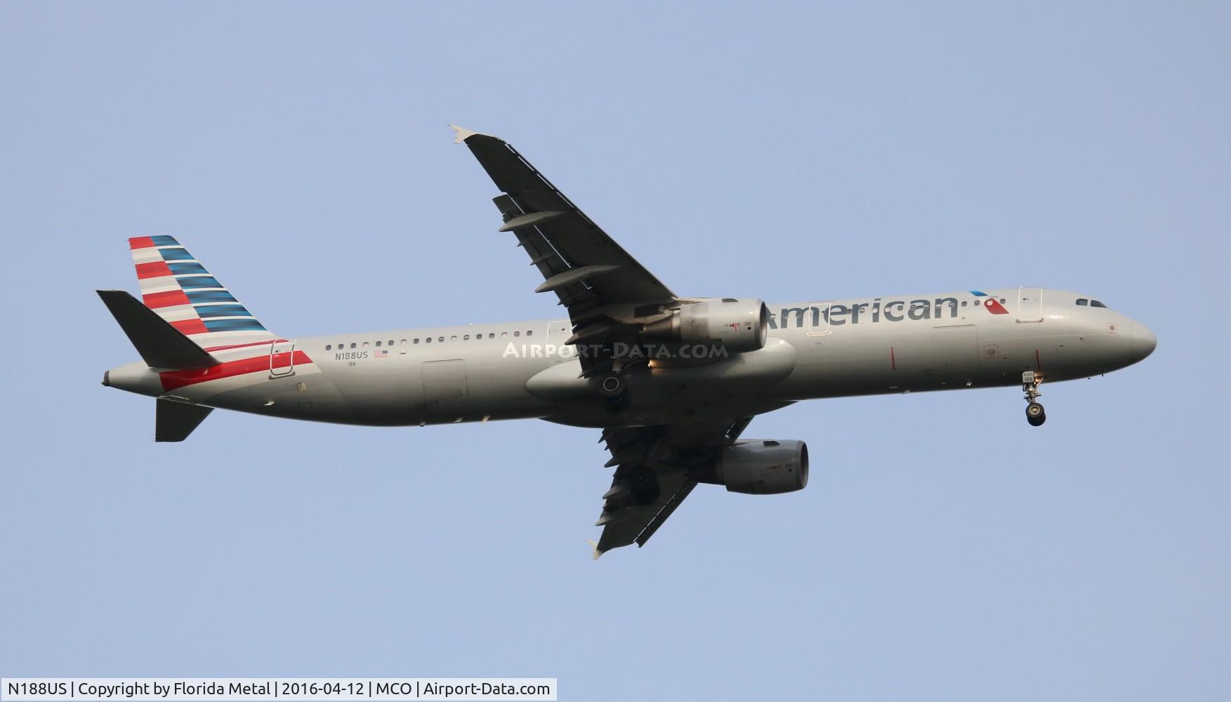 N188US, 2002 Airbus A321-211 C/N 1724, American