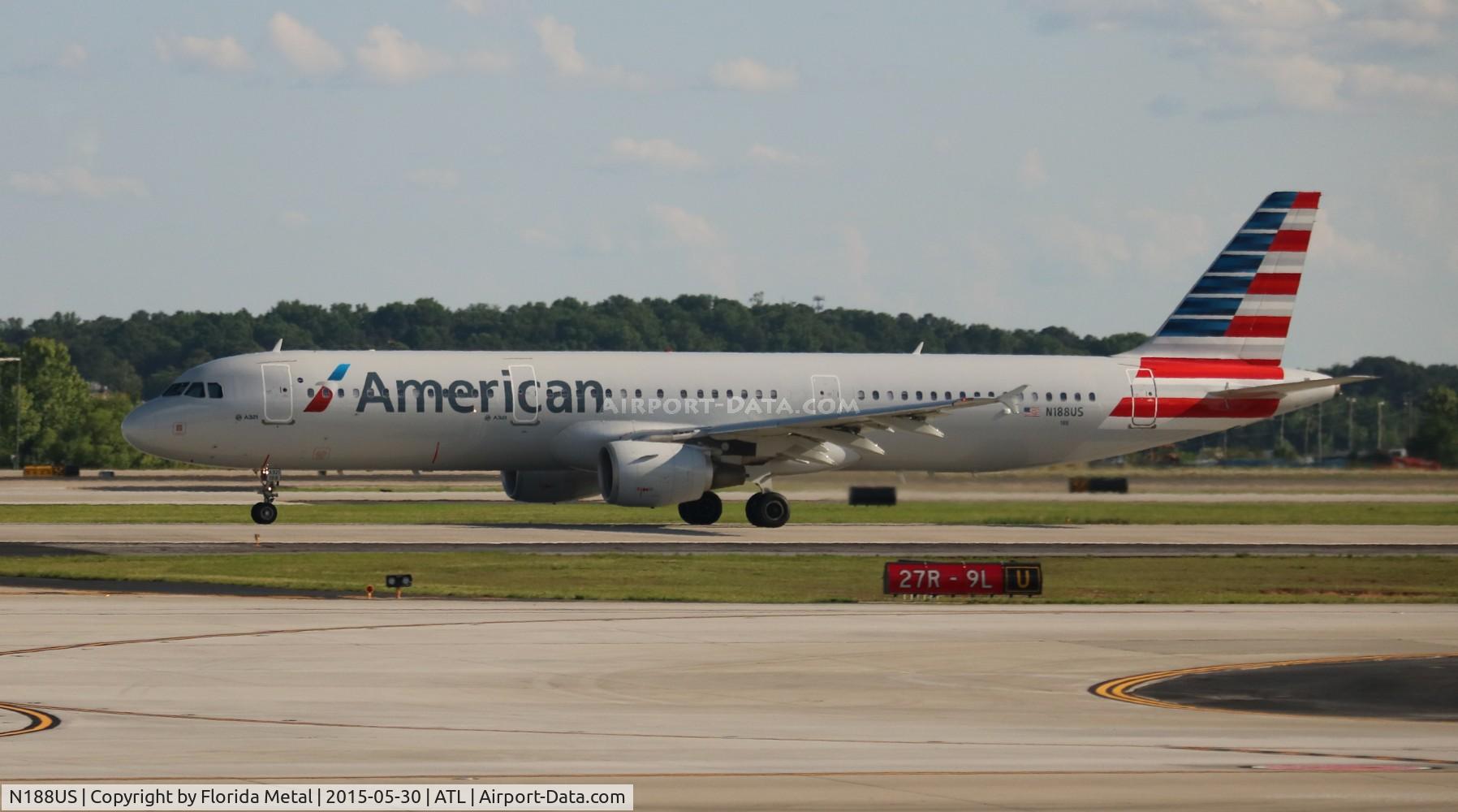 N188US, 2002 Airbus A321-211 C/N 1724, American