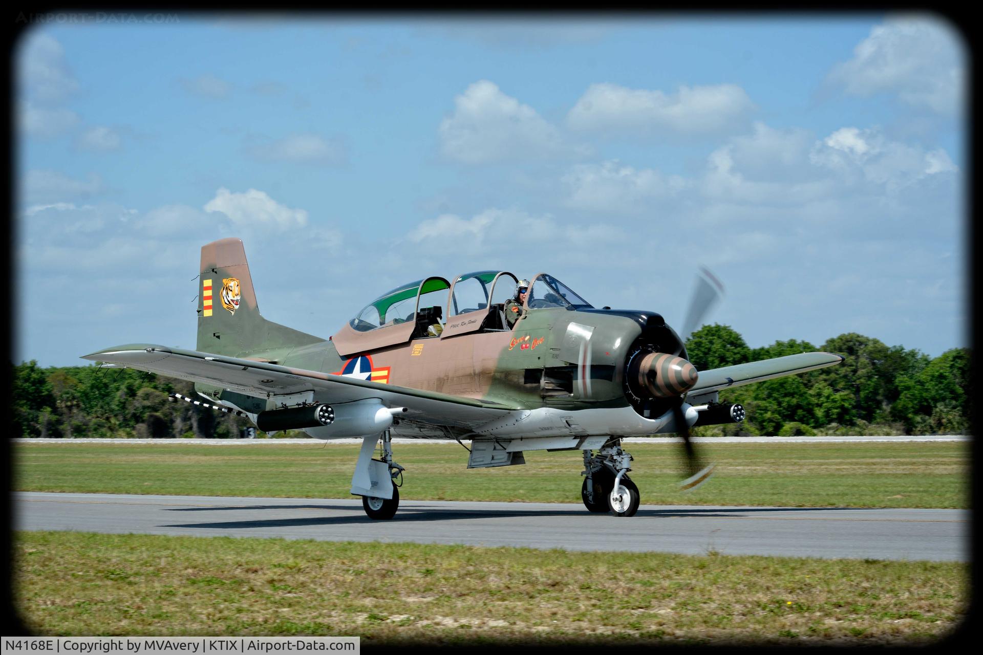 N4168E, 1956 North American T-28C Trojan C/N 252-2, 2015 Tico Air Show