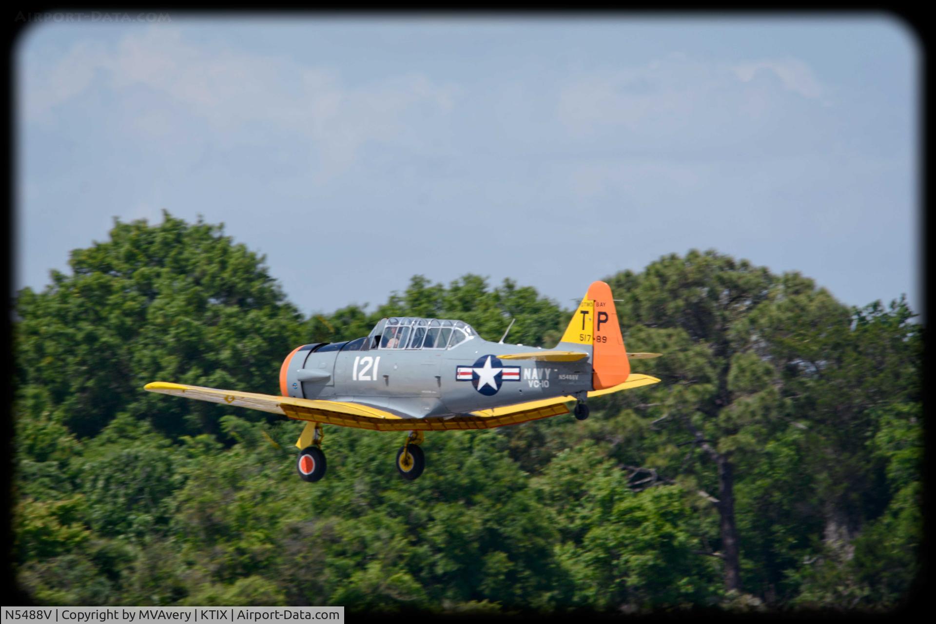 N5488V, North American SNJ-5 Texan C/N 51789, 2015 Tico Air Show