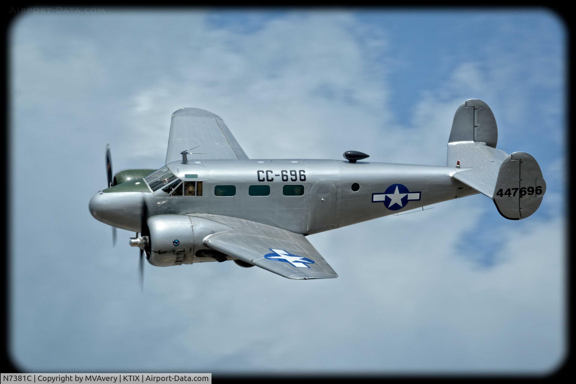 N7381C, 1944 Beech C18S C/N 8104, 2015 Tico Air Show