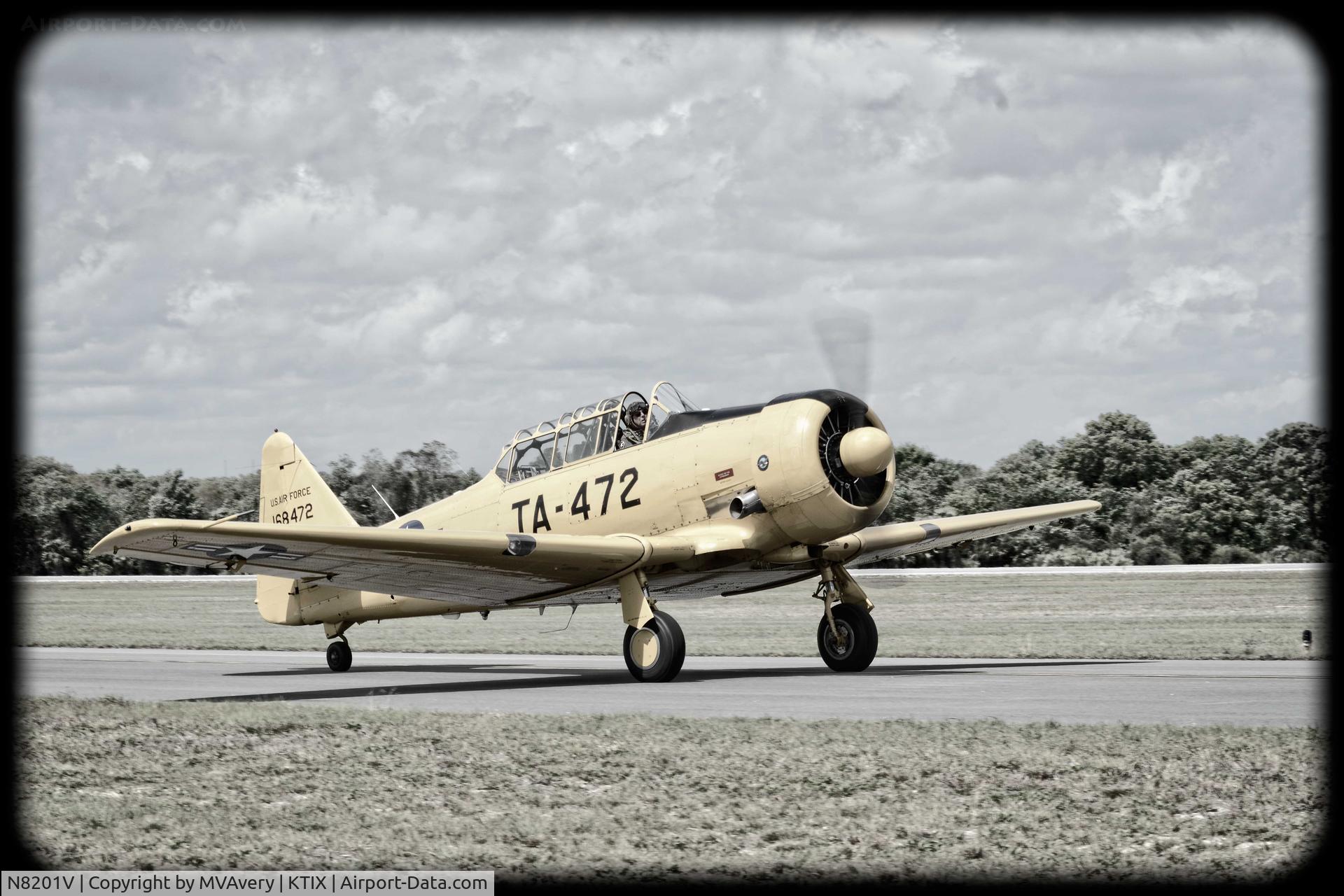 N8201V, North American T-6G Texan C/N 168-472, 2015 Tico Air Show