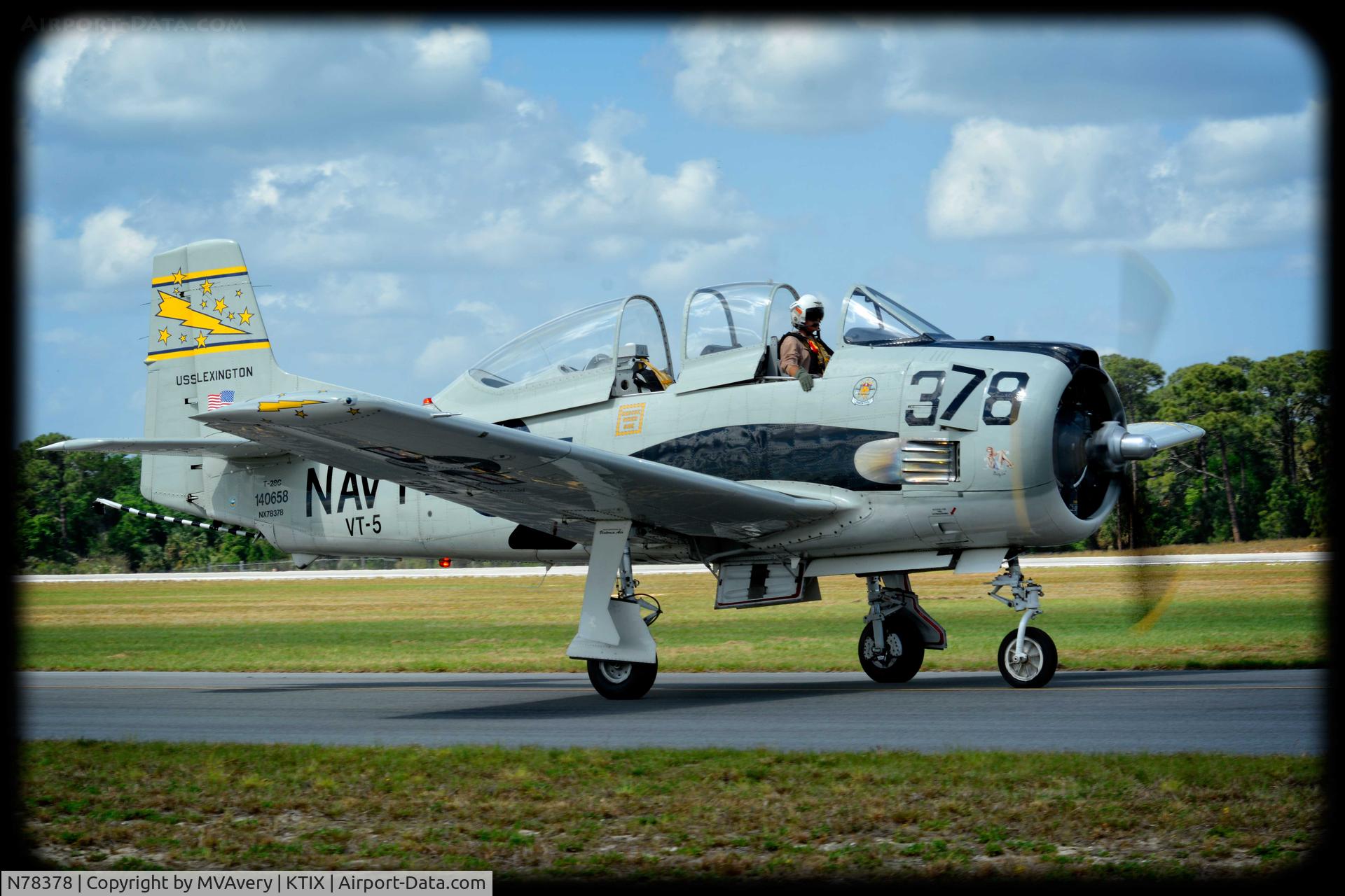 N78378, 1957 North American T-28C Trojan C/N 226-235 (140658), 2015 Tico Air Show