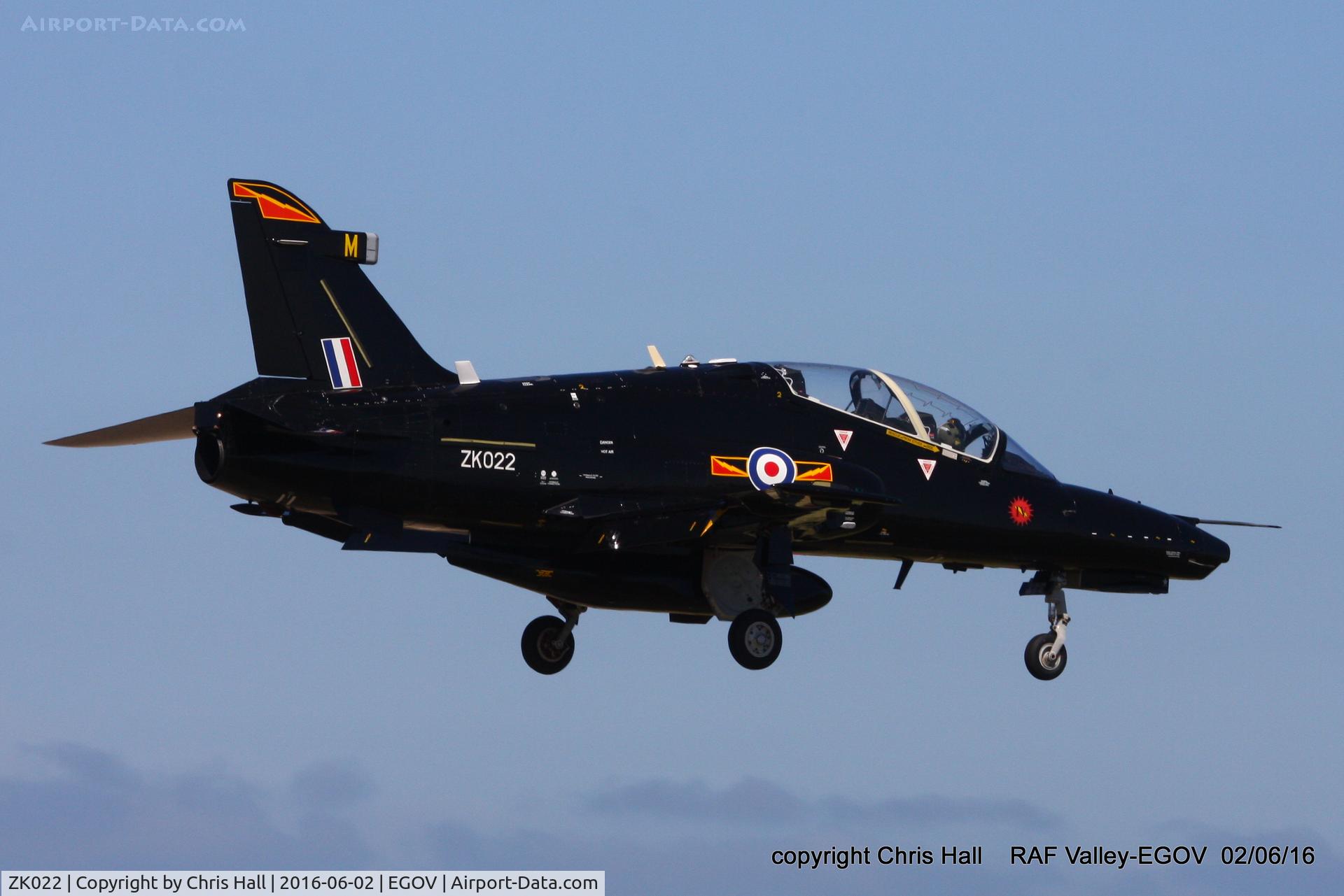 ZK022, 2009 British Aerospace Hawk T2 C/N RT013/1251, RAF IV Sqn