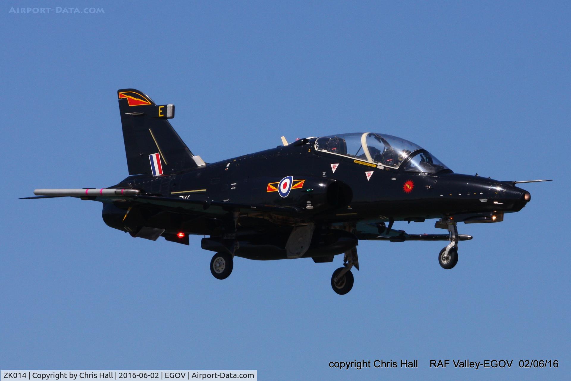 ZK014, 2008 British Aerospace Hawk T2 C/N RT005/1243, RAF IV Sqn