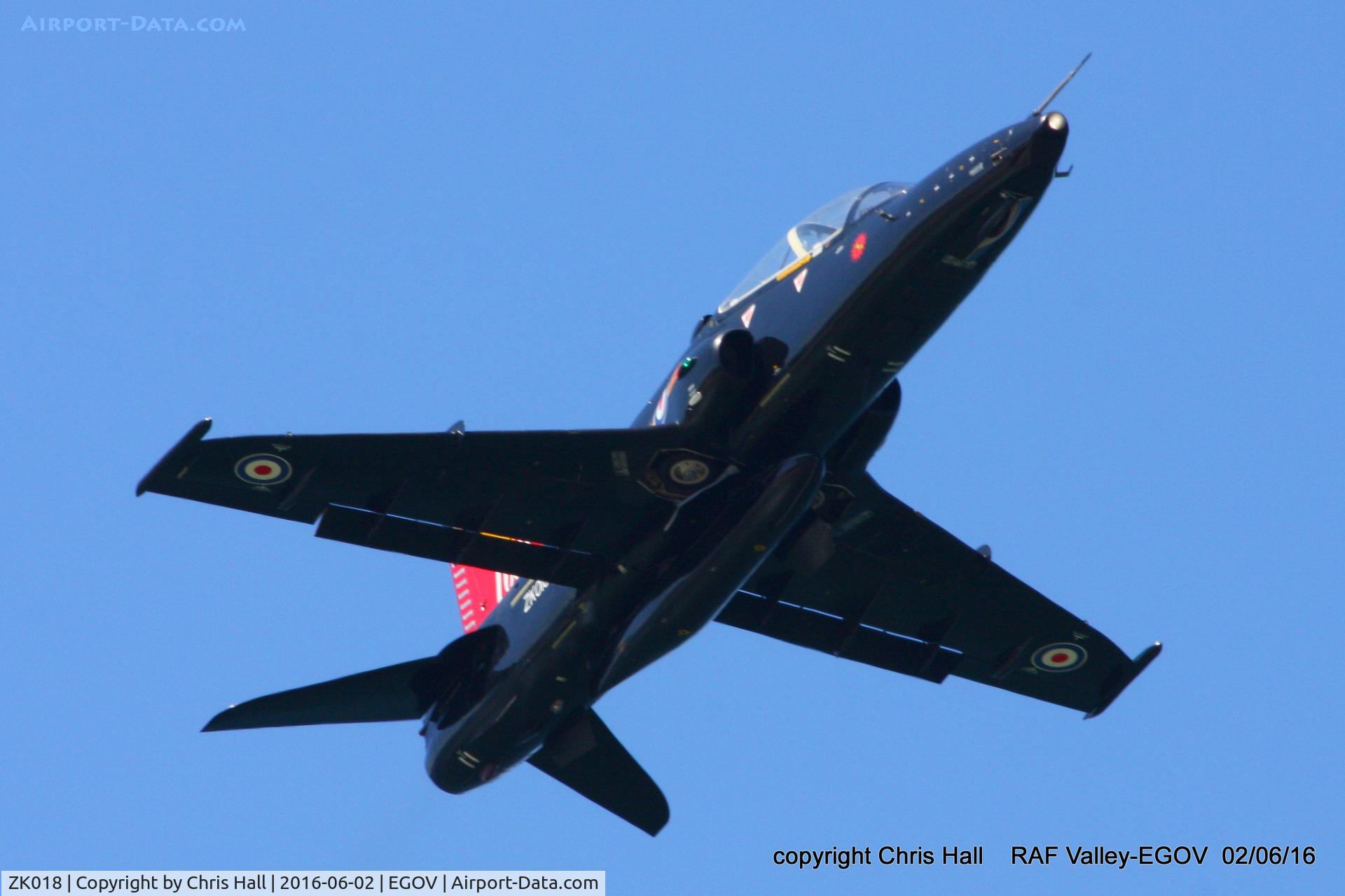 ZK018, 2008 British Aerospace Hawk T2 C/N RT009/1247, RAF IV Sqn