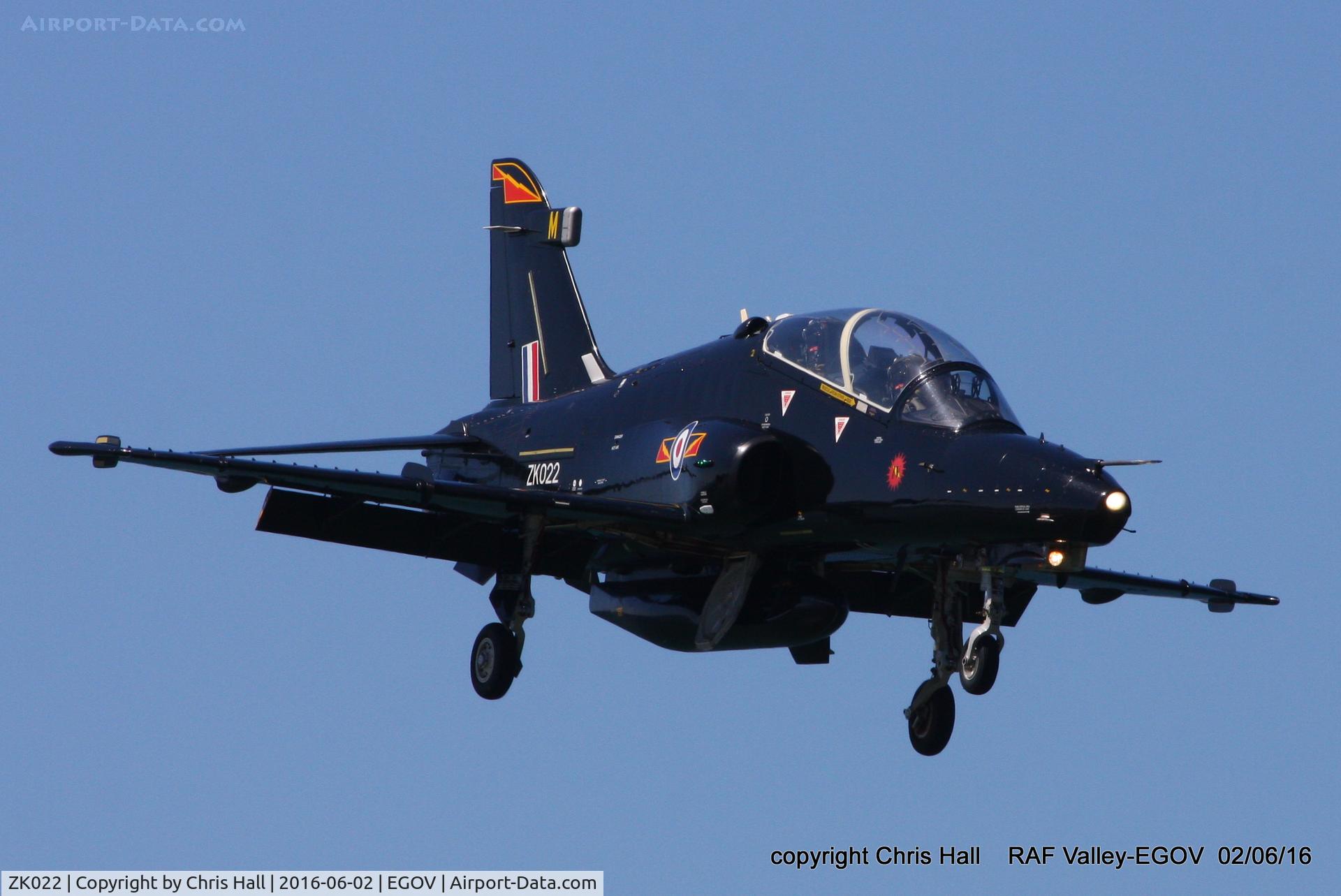 ZK022, 2009 British Aerospace Hawk T2 C/N RT013/1251, RAF IV Sqn