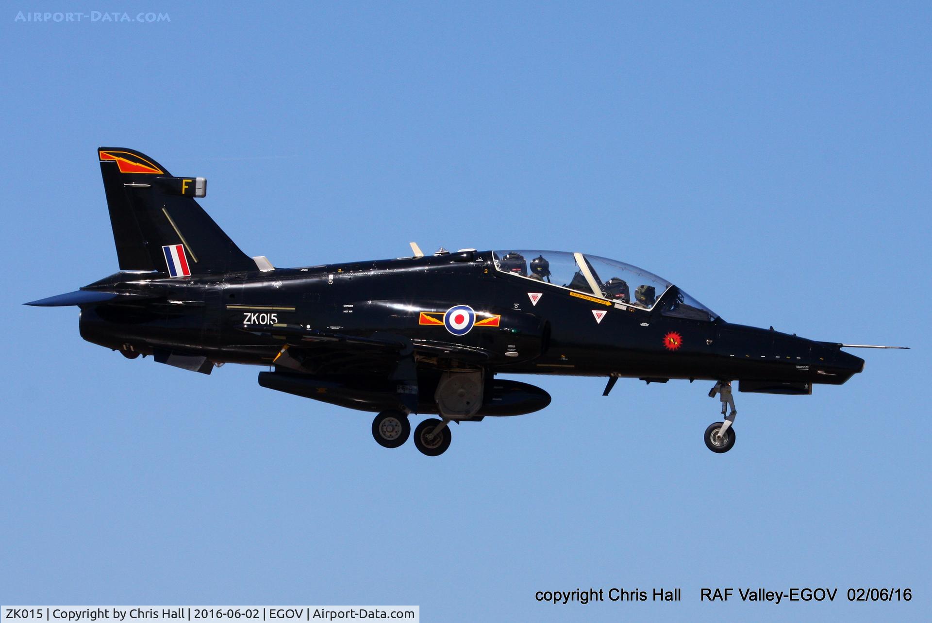 ZK015, 2008 British Aerospace Hawk T2 C/N RT006/1244, RAF IV Sqn