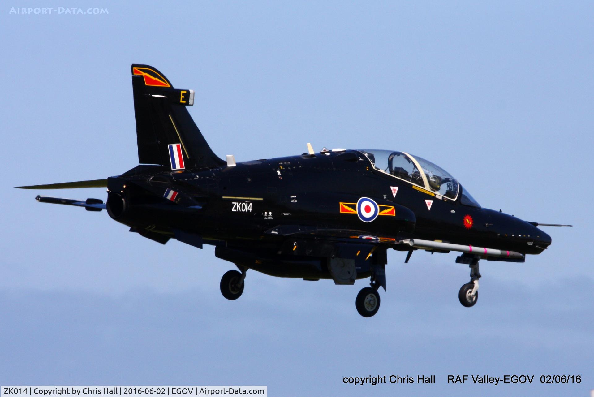 ZK014, 2008 British Aerospace Hawk T2 C/N RT005/1243, RAF IV Sqn