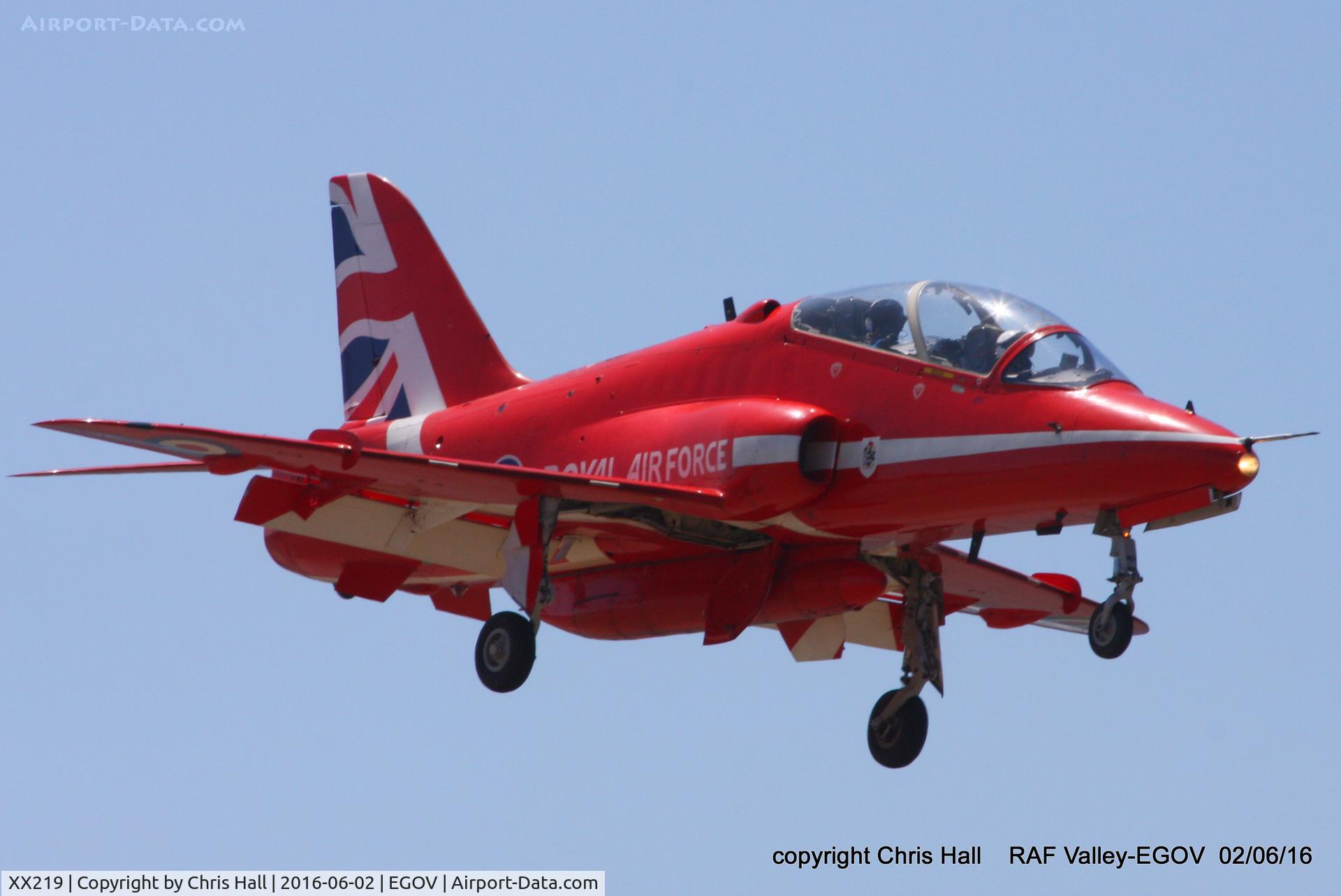 XX219, 1978 Hawker Siddeley Hawk T.1A C/N 055/312055, RAF Valley Families Day