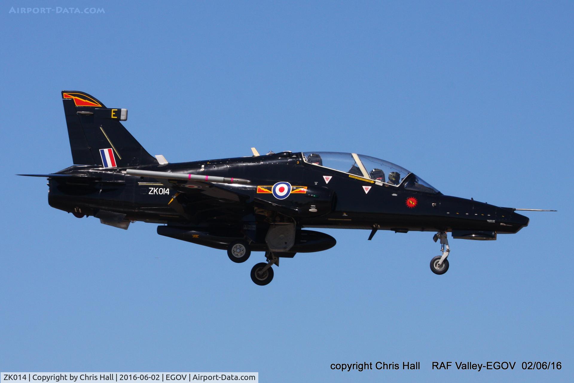 ZK014, 2008 British Aerospace Hawk T2 C/N RT005/1243, RAF IV Sqn