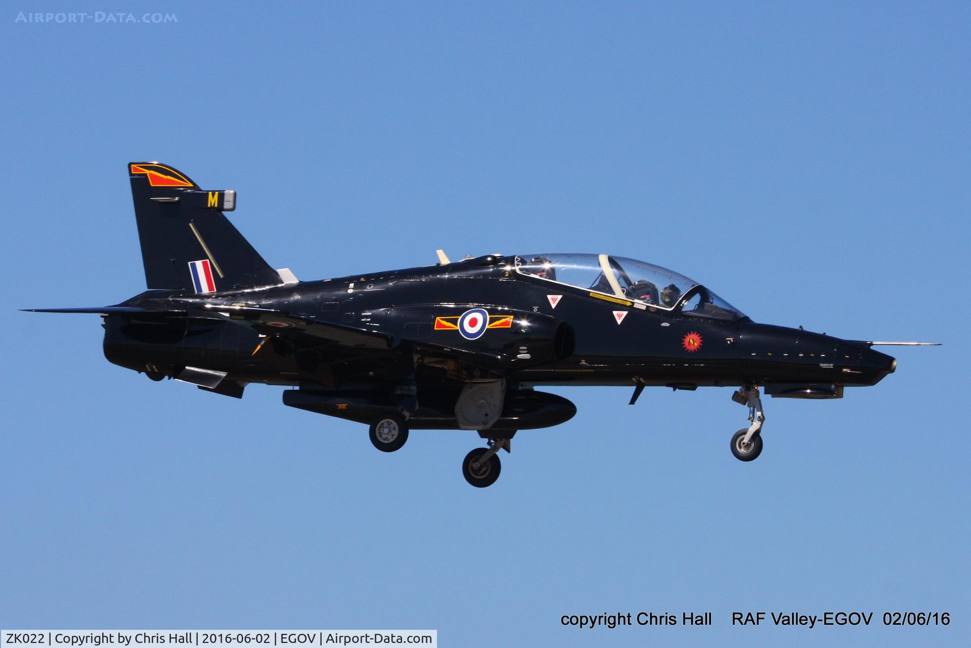 ZK022, 2009 British Aerospace Hawk T2 C/N RT013/1251, RAF IV Sqn