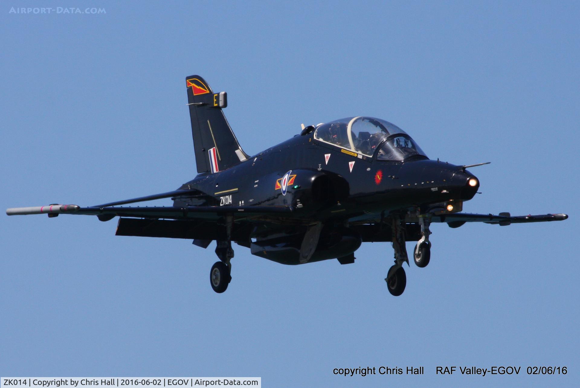 ZK014, 2008 British Aerospace Hawk T2 C/N RT005/1243, RAF IV Sqn