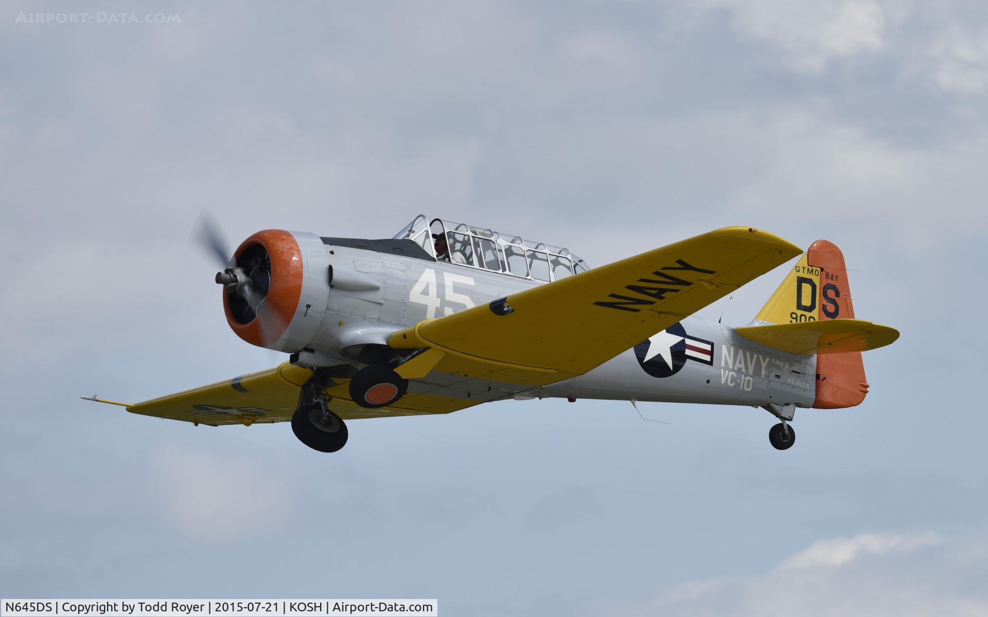 N645DS, 1944 North American SNJ-5 Texan Texan C/N 88-17678, Airventure 2015