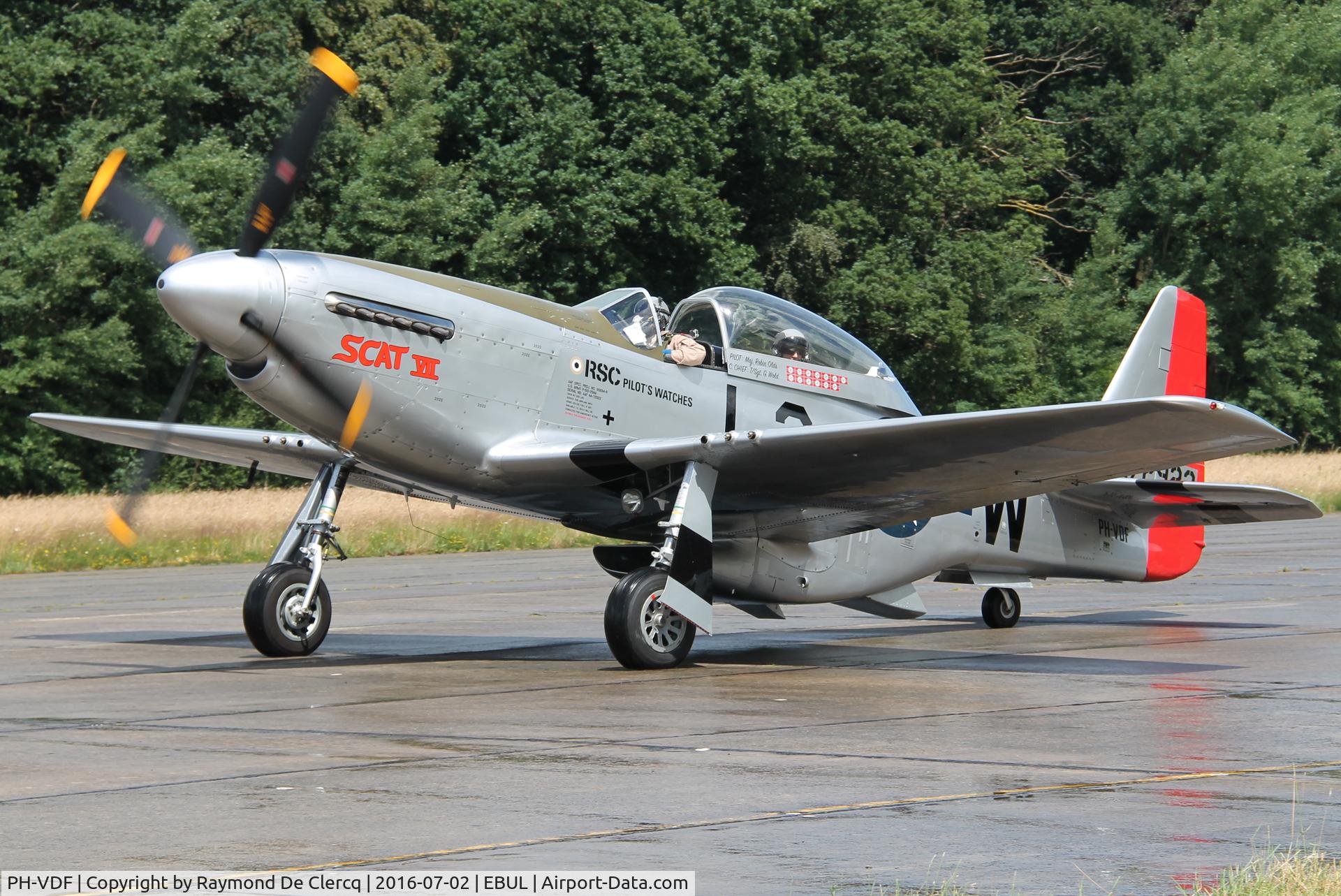 PH-VDF, 1944 North American TF-51D Mustang C/N 122-39381, Ursel Avia 2016.
