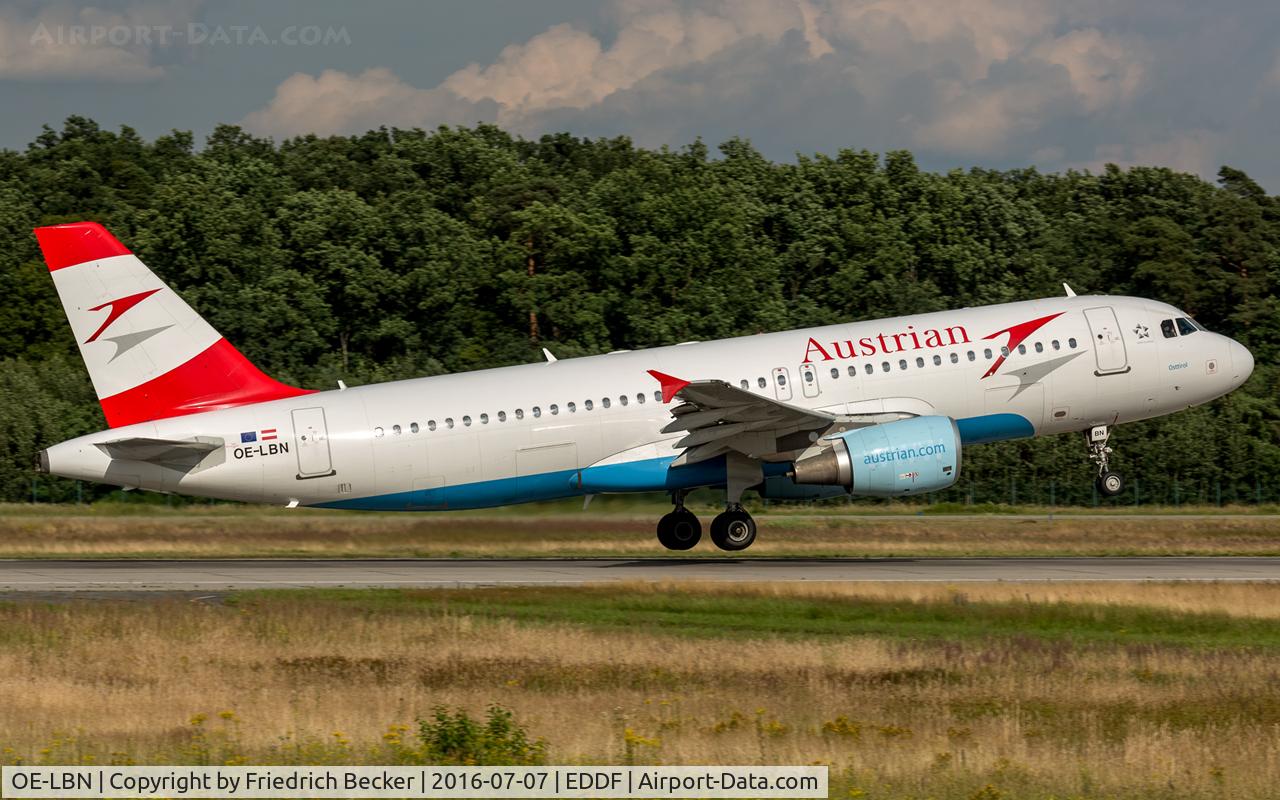 OE-LBN, 1997 Airbus A320-214 C/N 768, departure via RW18W