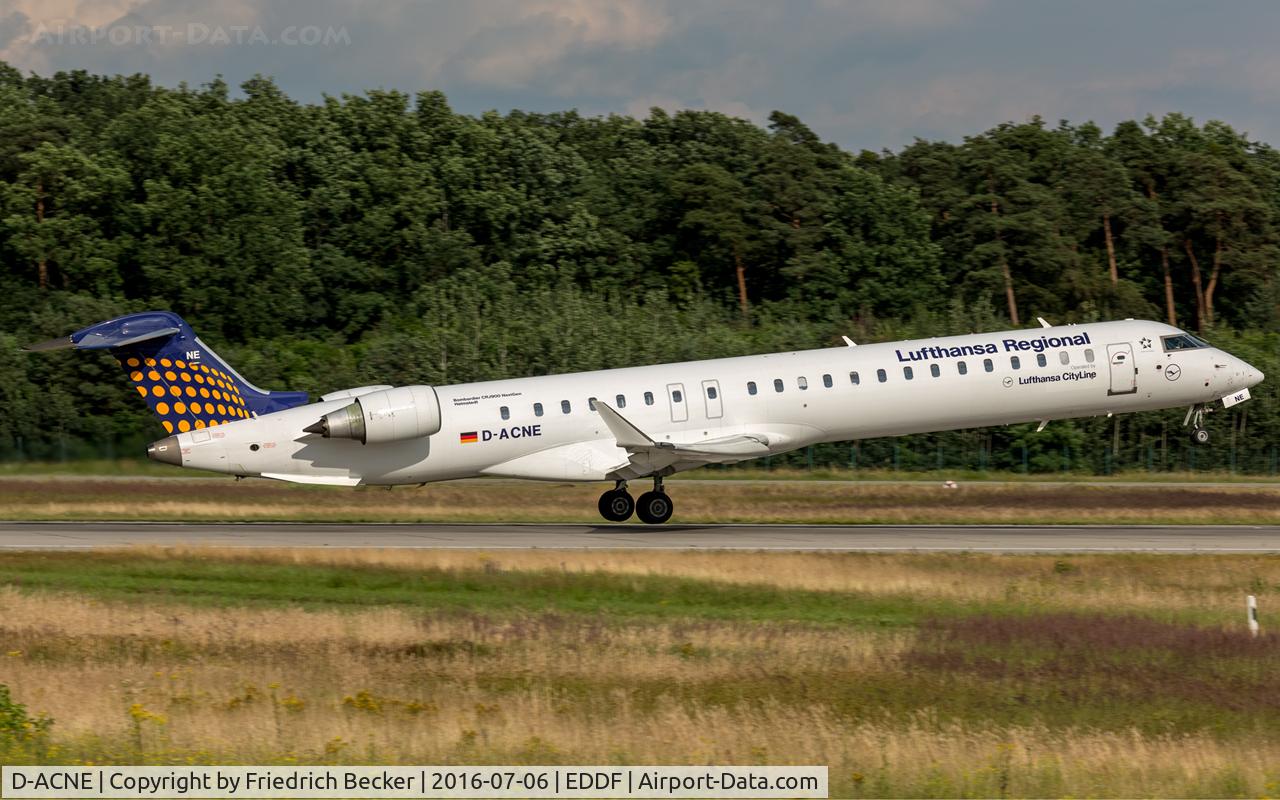 D-ACNE, 2009 Bombardier CRJ-900ER (CL-600-2D24) C/N 15241, departure via RW18W